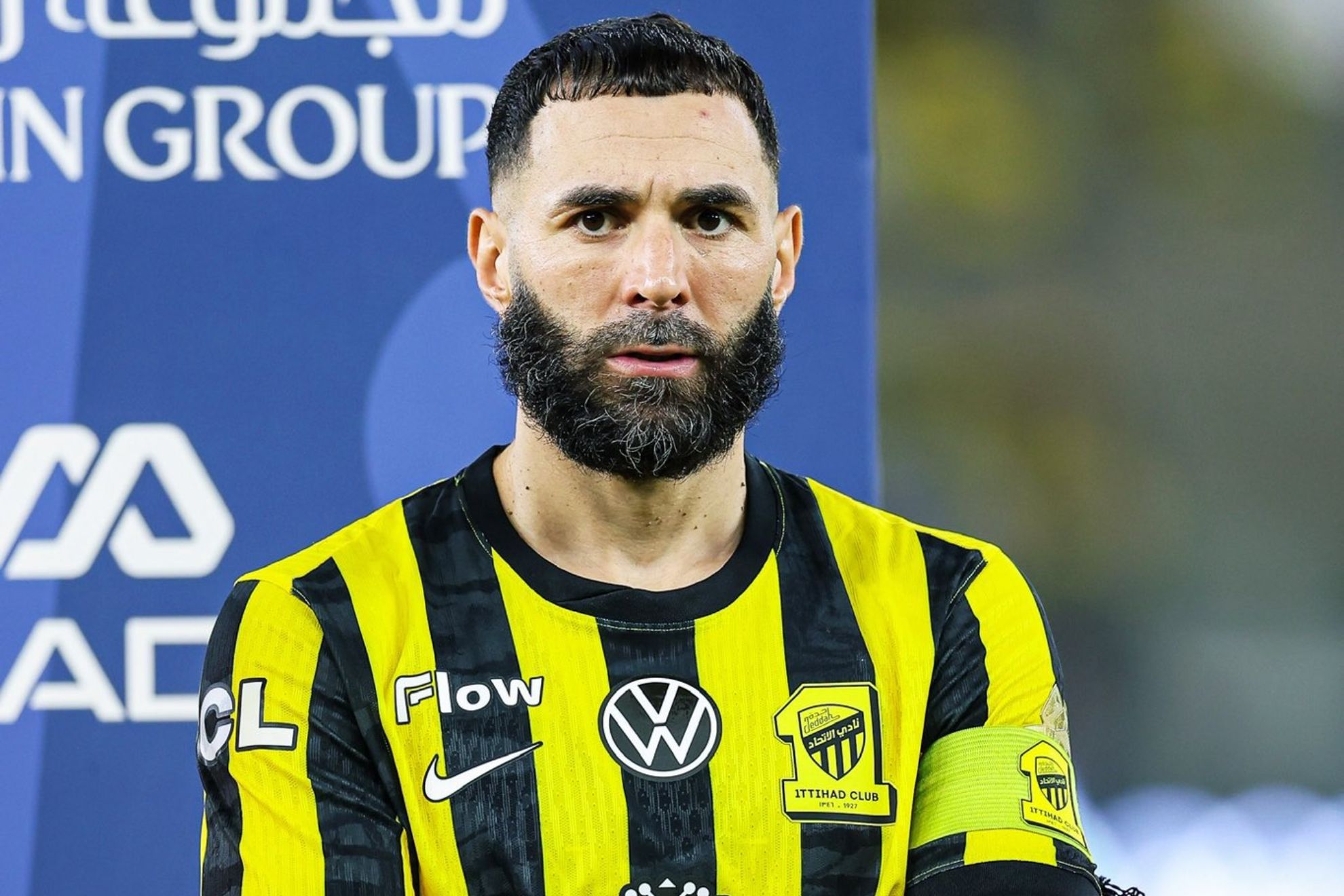 Karim Benzema, antes de un partido