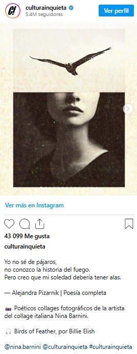 Esta fue la publicación que reposteó Sara Carbonero.