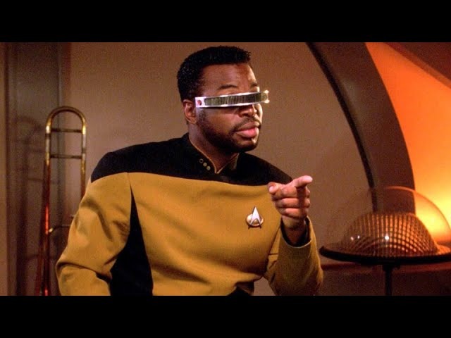 Geordi La Forge, de 'Star Trek'.