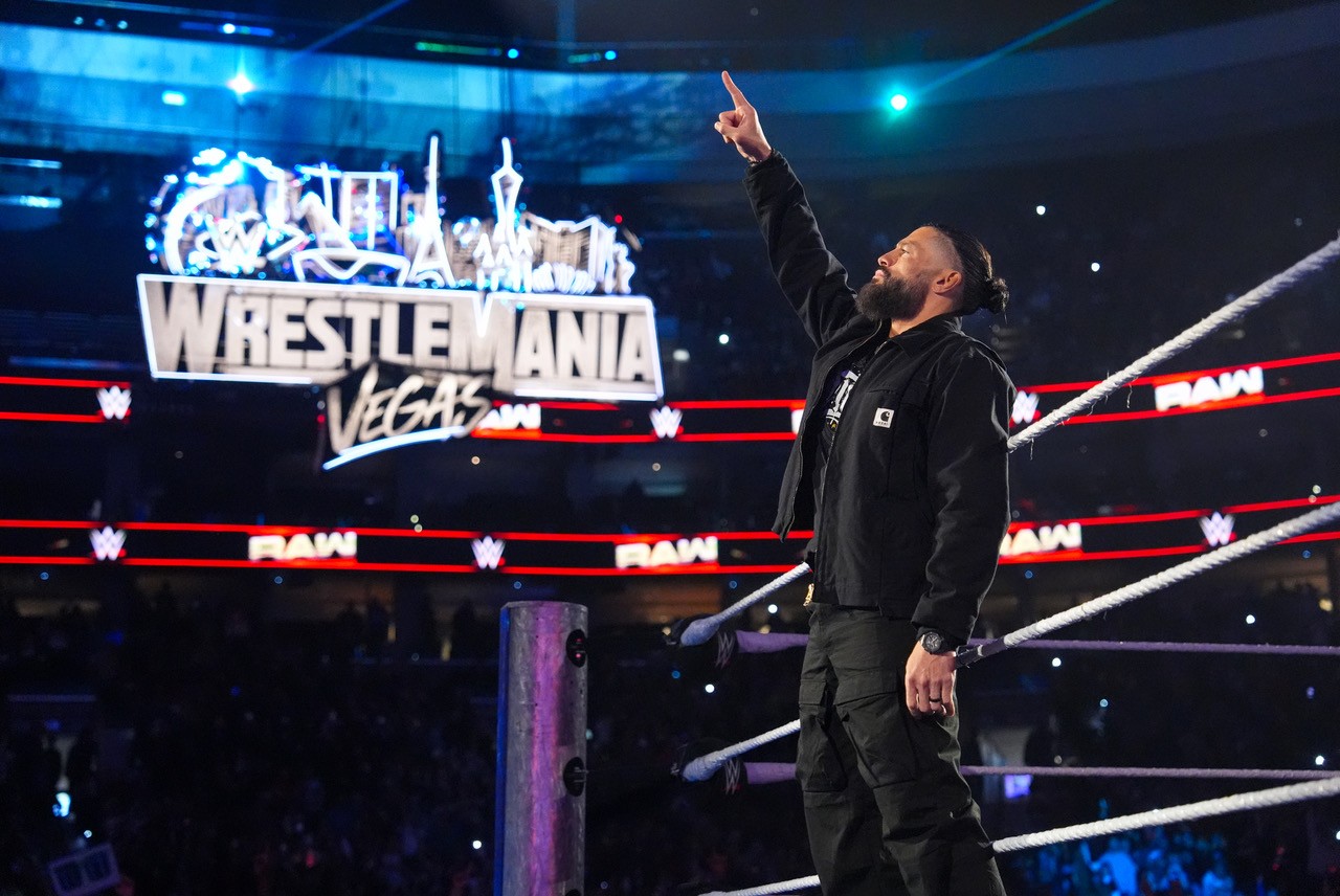 Roman Reigns and CM Punk meet at WrestleMania