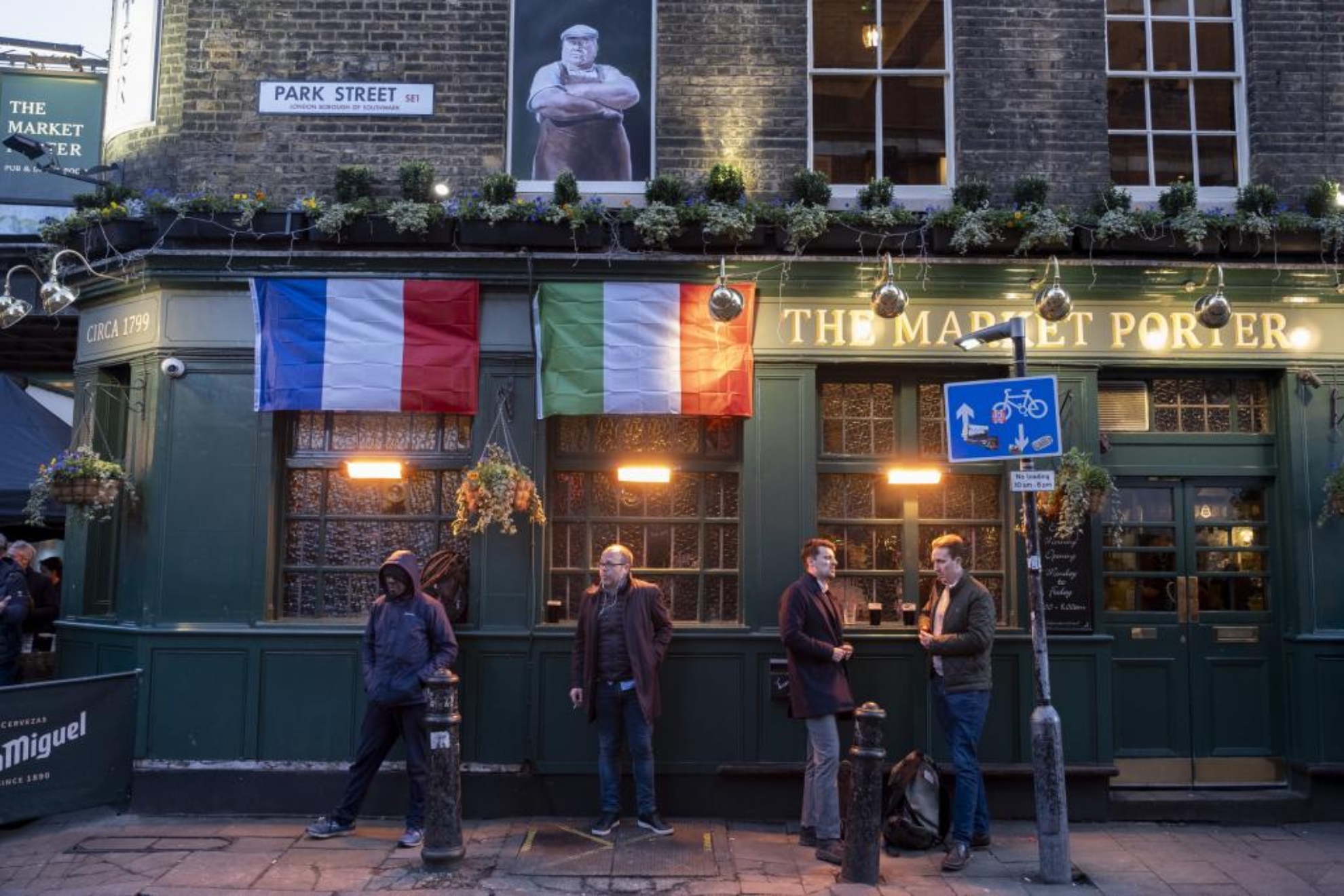 Un pub en Borough Market en Londres