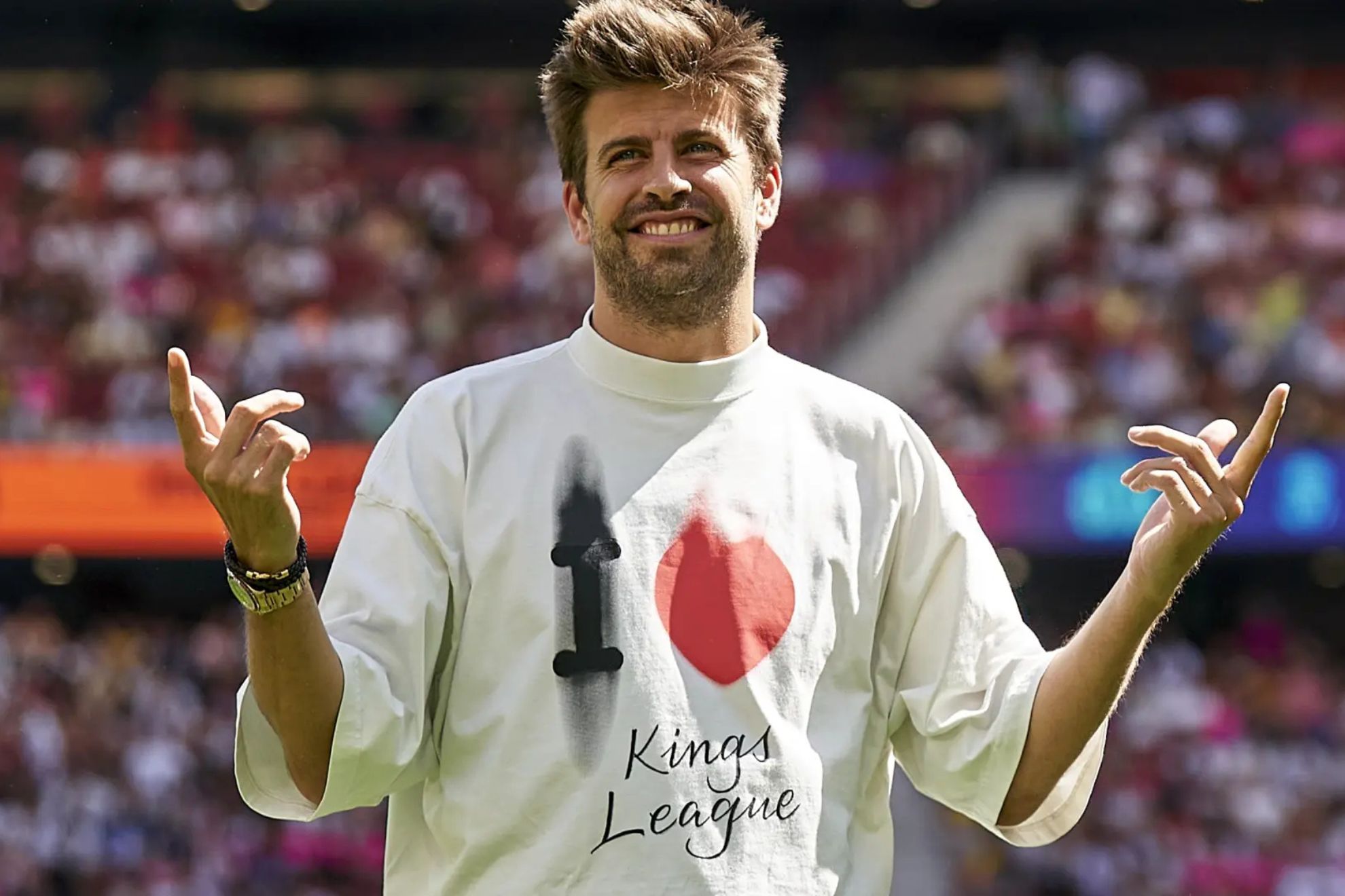 Gerard Piqué en un evento de la Kings League