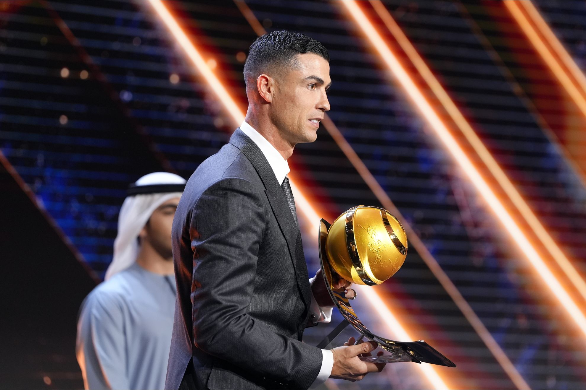 Cristiano, en la gala de los Globe Soccer Awards