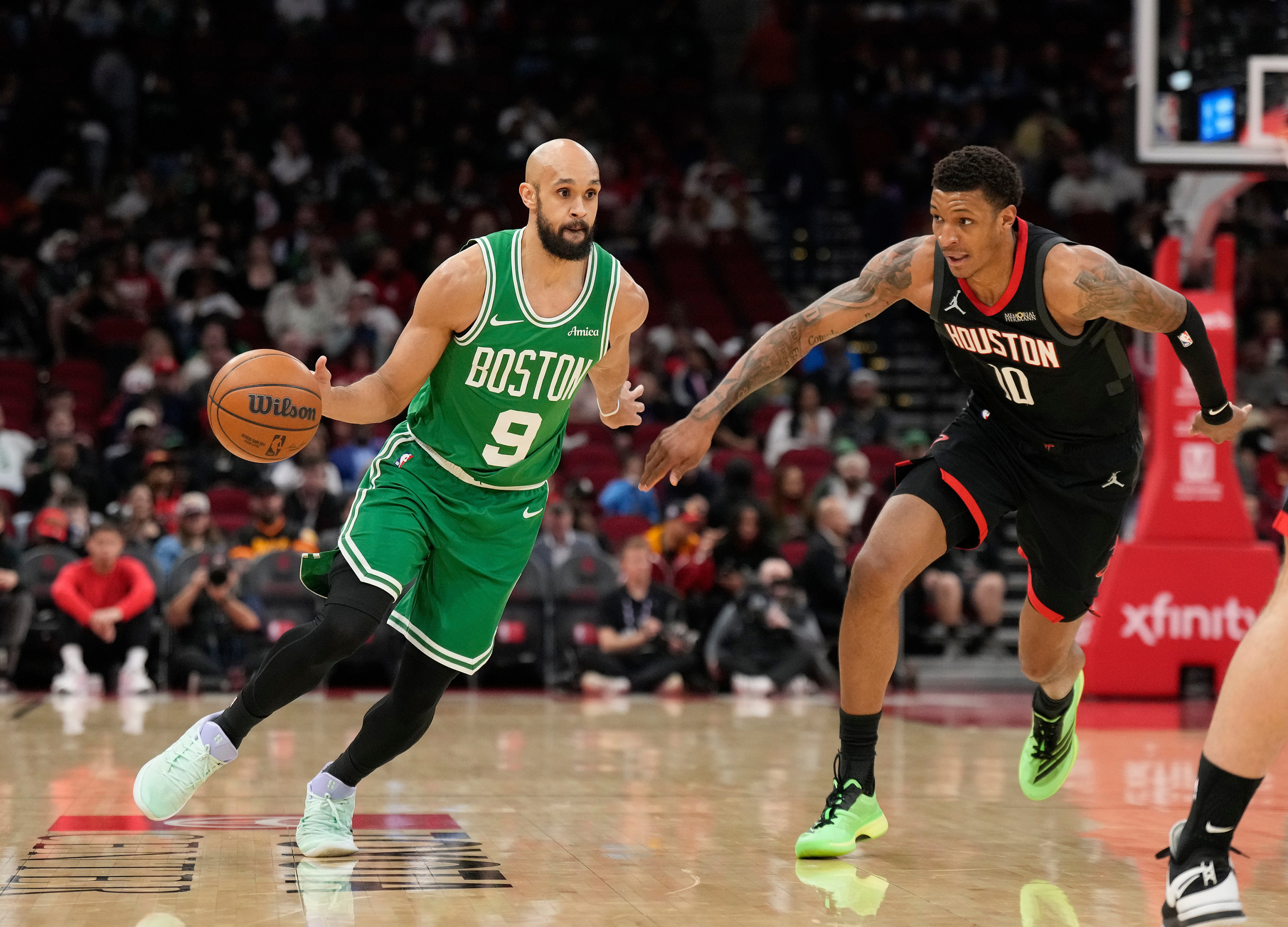 Derrick White y Payton Pritchard lanzaron a los Celtics en Houston a triplazo limpio