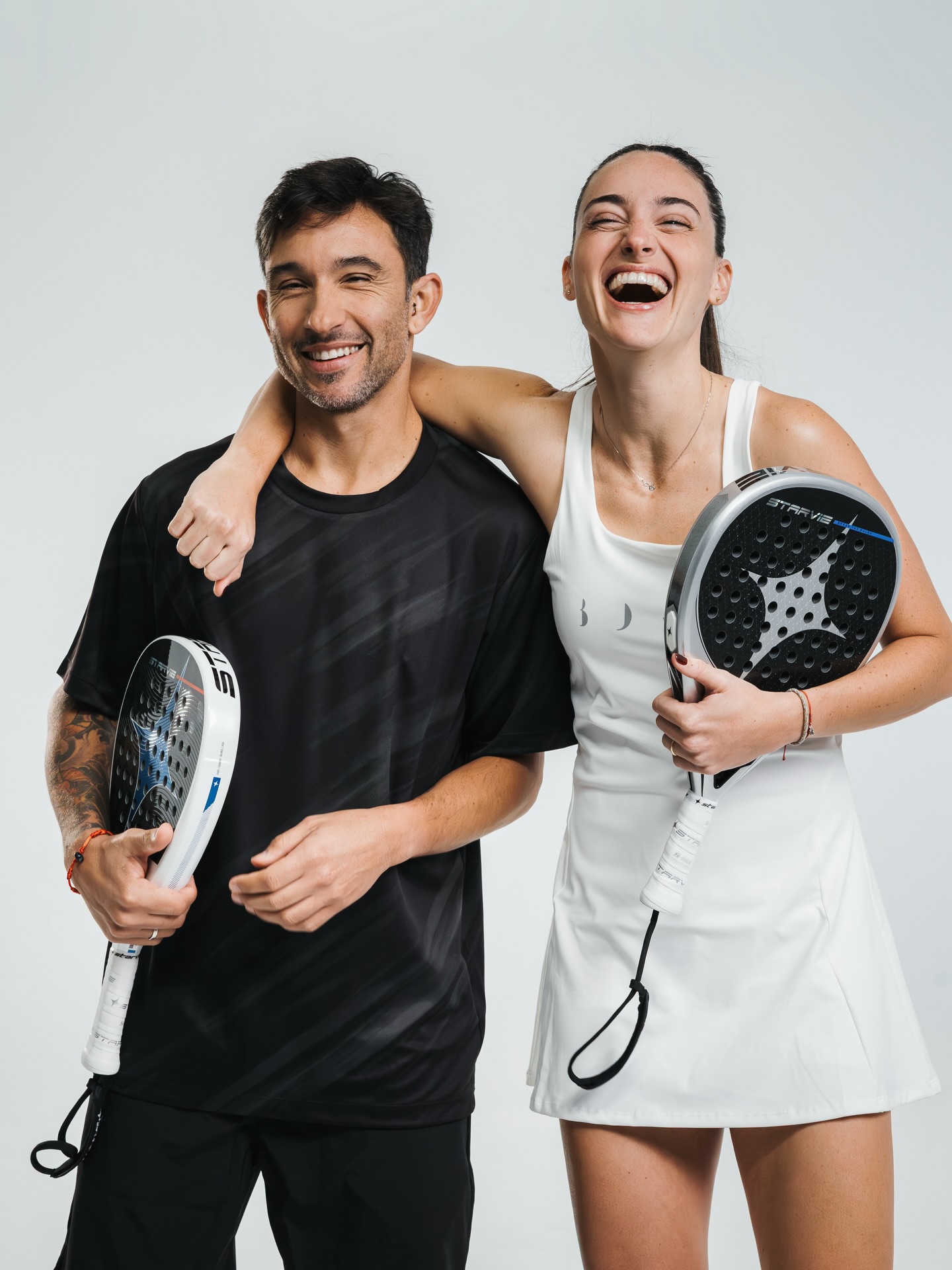 Sanyo Gutiérrez y Tamara Icardo con sus nuevas palas StarVie.