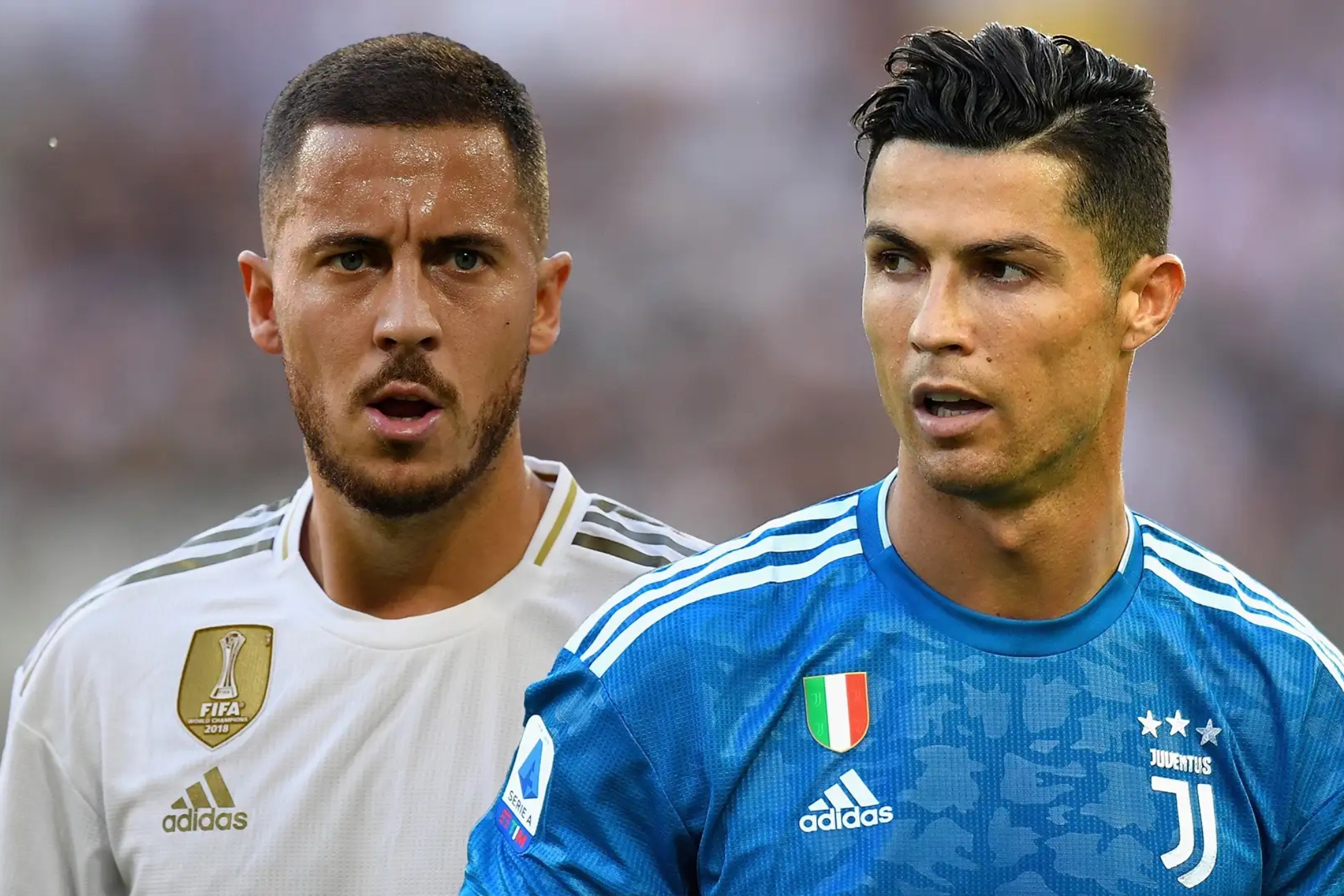 Hazard y Cristiano Ronaldo.
