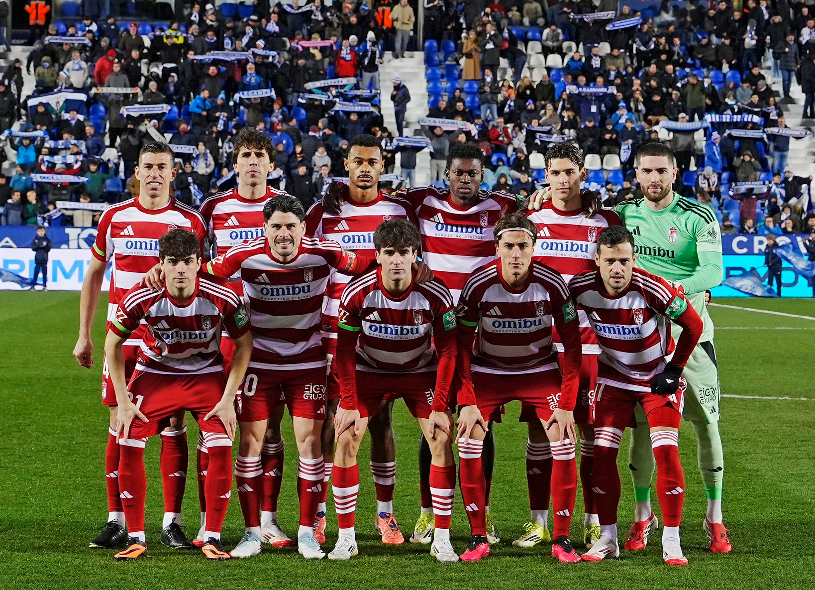 La alineación del Granada en el último partido.