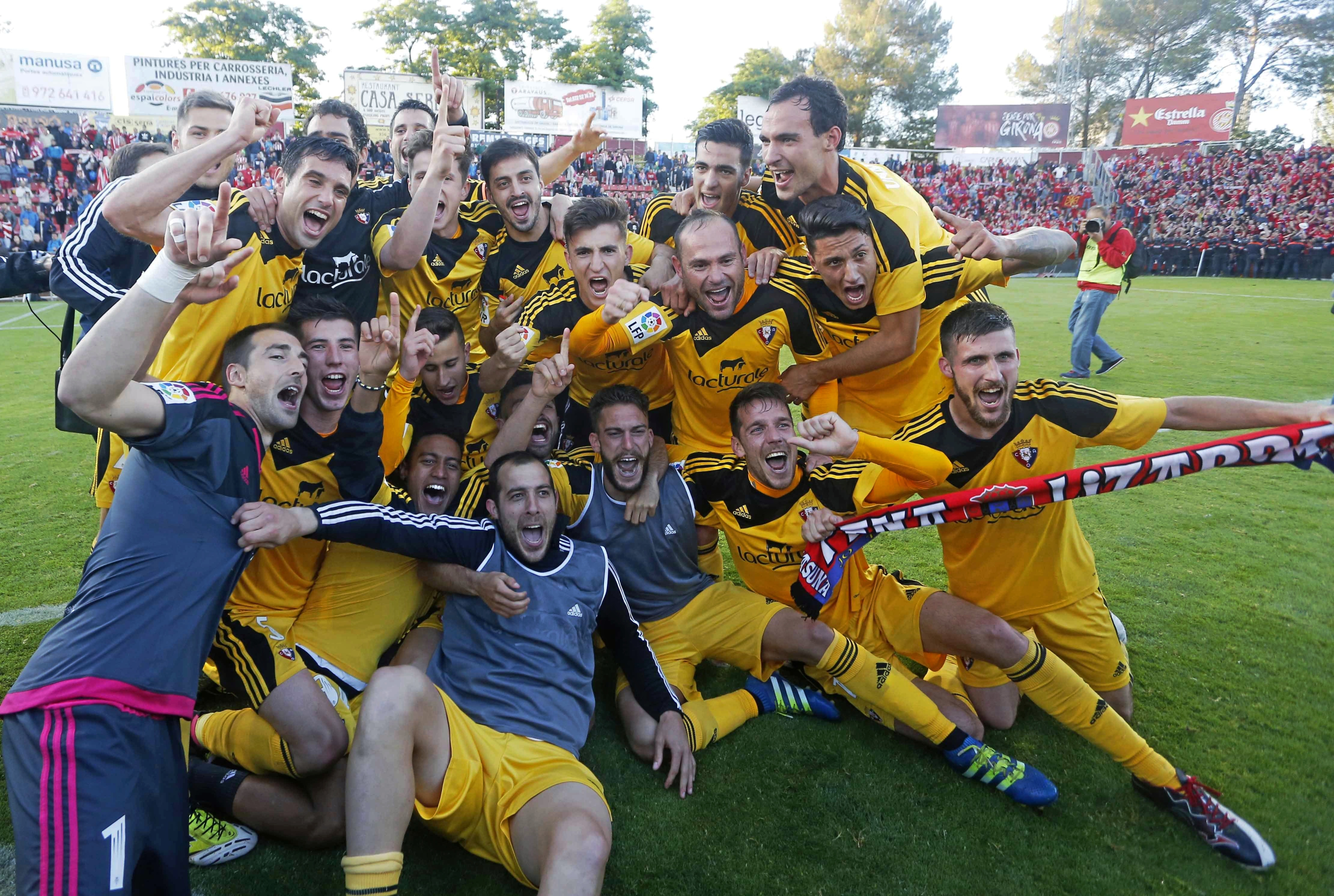 La fiesta del ascenso de Osasuna.