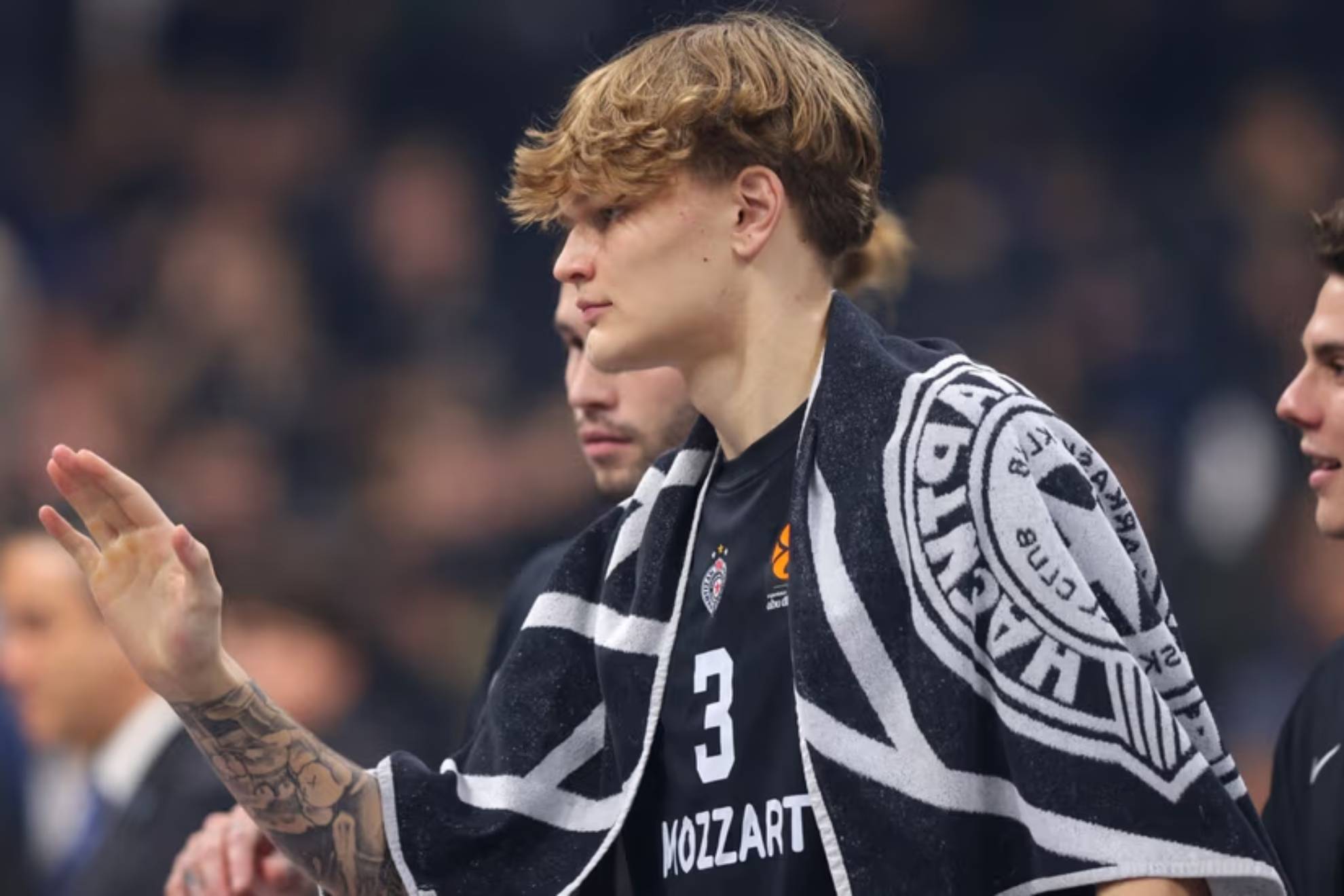 Miikka Muurinen, tras un partido del Partizan.