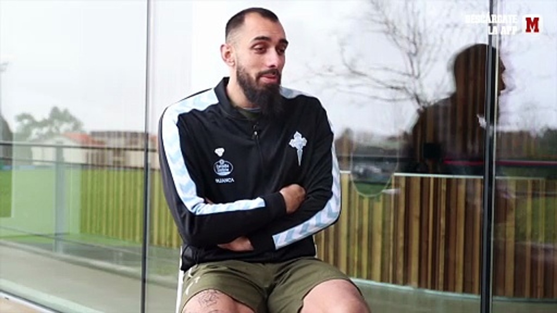 Borja Iglesias, durante su entrevista con MARCA.