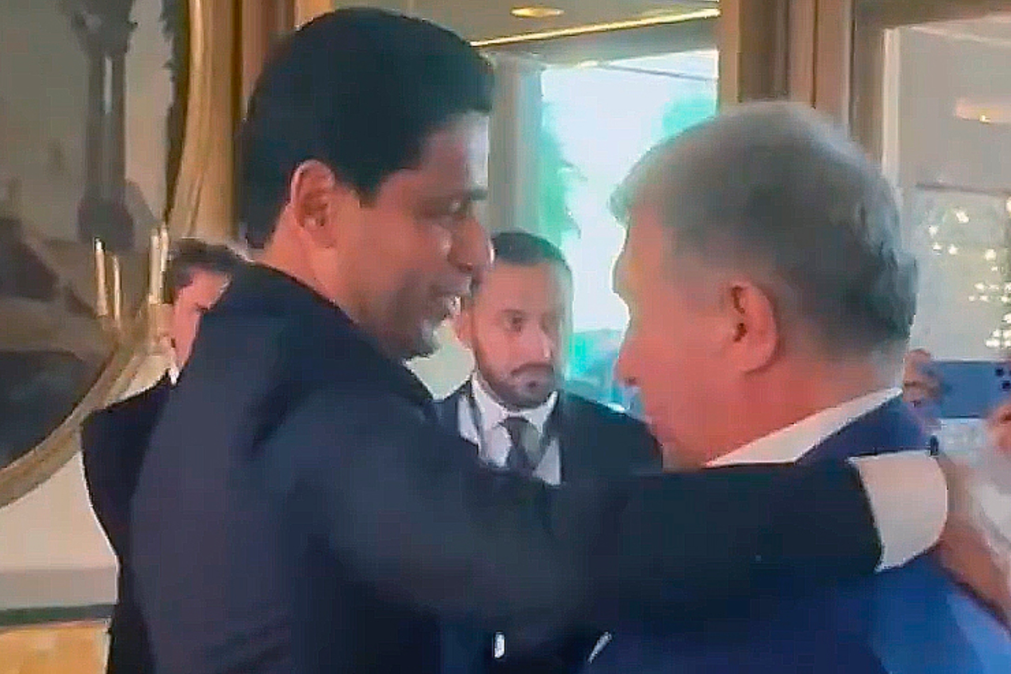 Al Khelaifi y Laporta.