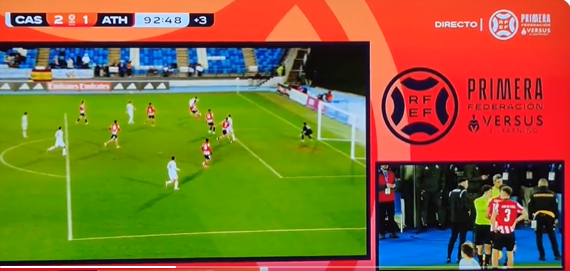 Imagen del polémico gol de Palacios en el 92'
