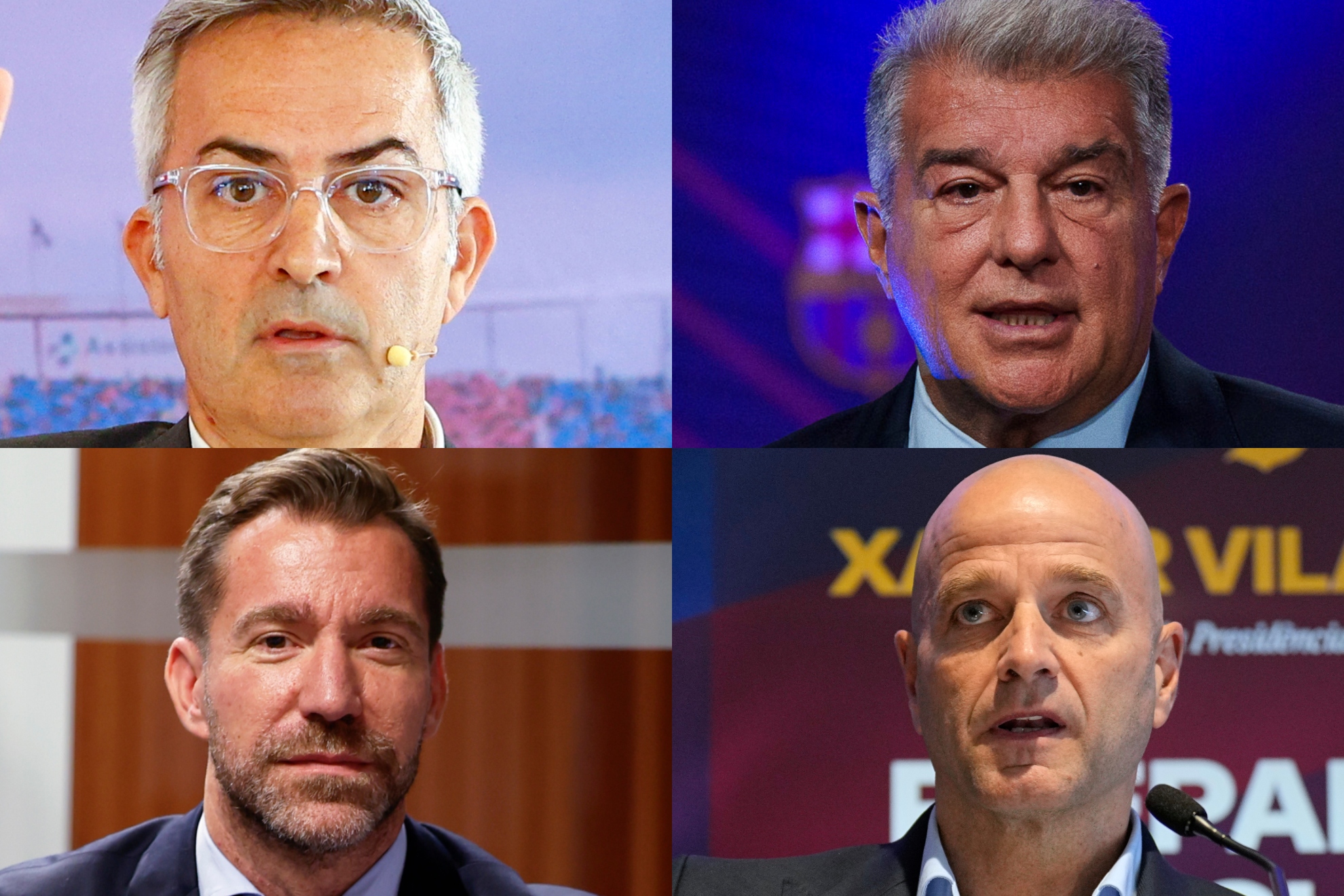 Víctor Font, Joan Laporta, Marc Ciria y Xavier Vilajoana.
