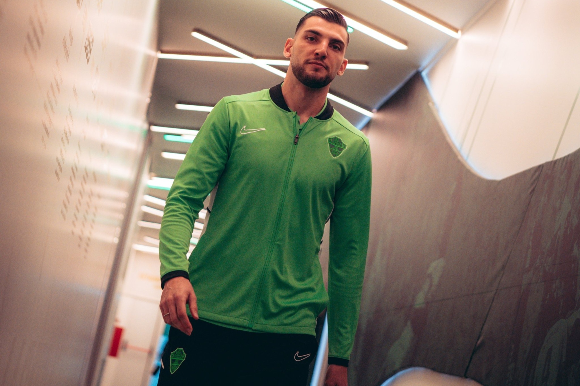 Rafa Mir, instantes antes de comparecer ante los medios de comunicación.