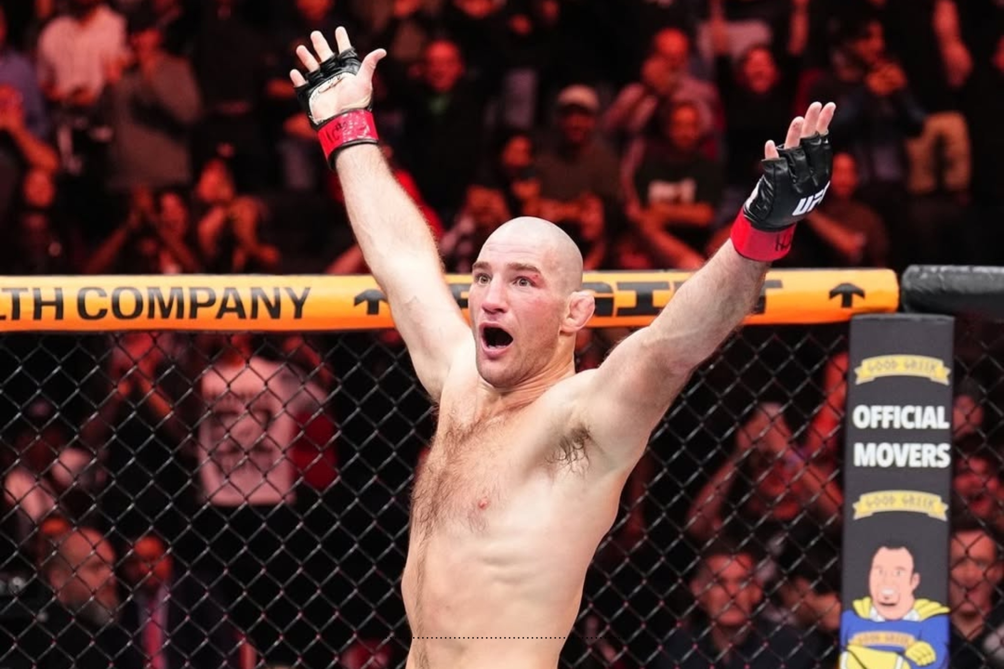 Strickland, tras ganar a Anthony Hernández en el UFC Houston.