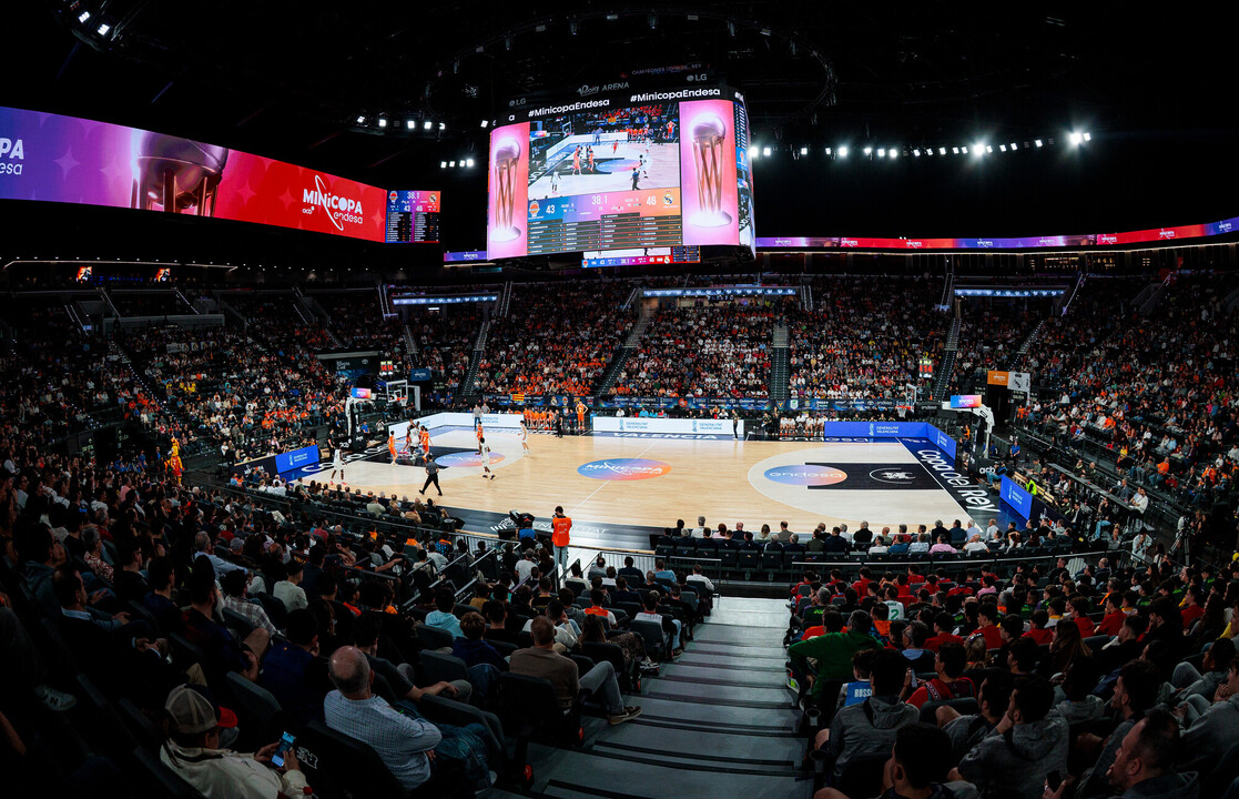 El impresionante aspecto del Roig Arena en la final de la Minicopa Endesa 2026.