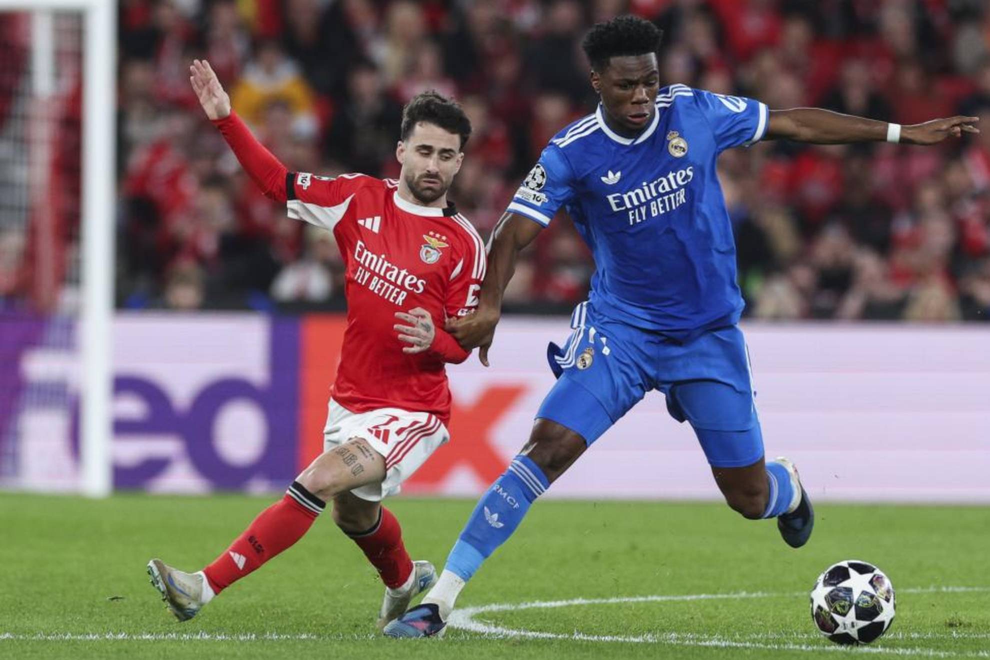 Tchouaméni, en el partido ante el Benfica.