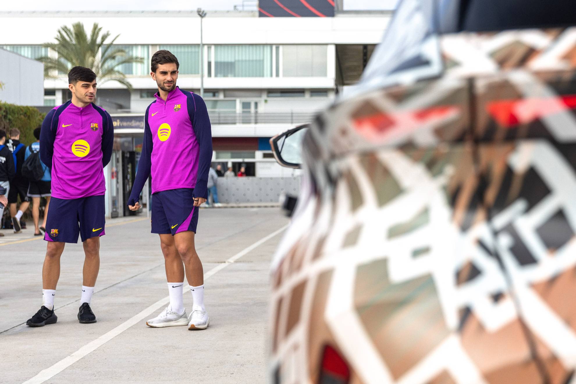 Pedri y Ferrán Torres también han podido disfrutarlo.