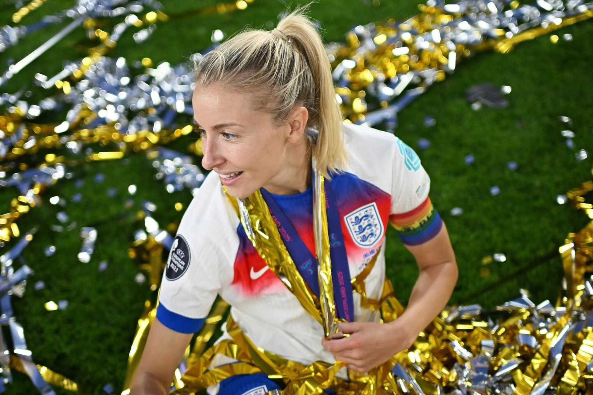 Leah Williamson tras la conquista de la Eurocopa de 2025