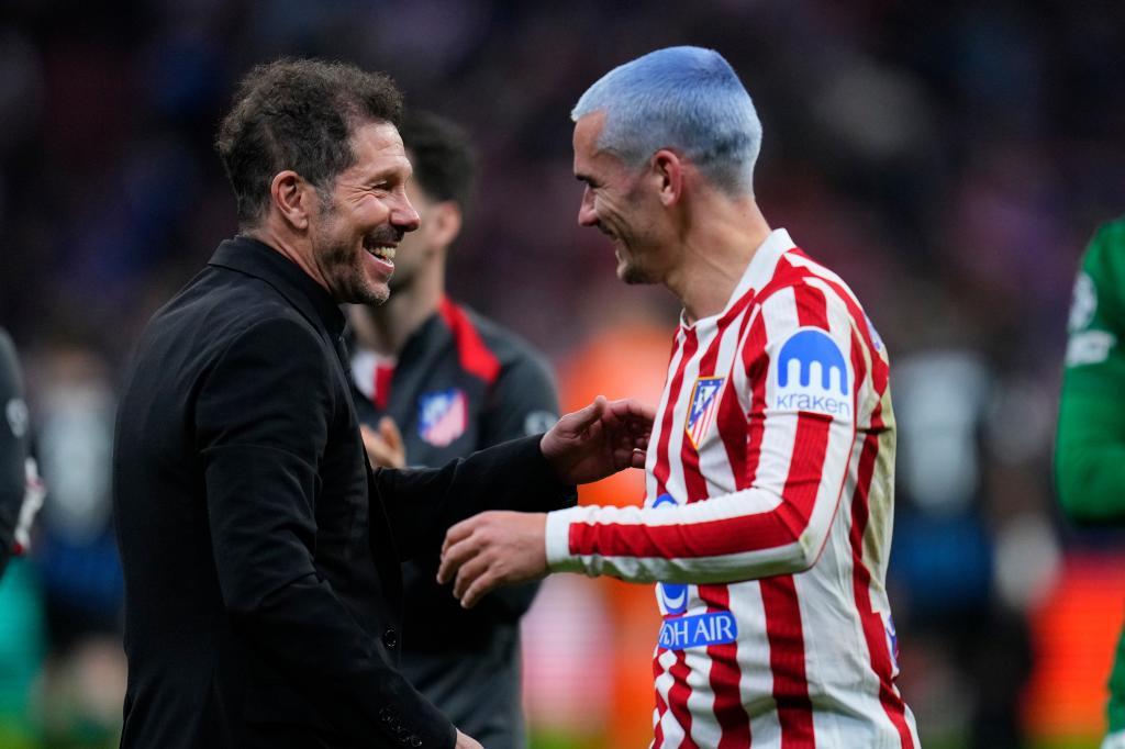 Griezmann con Simeone