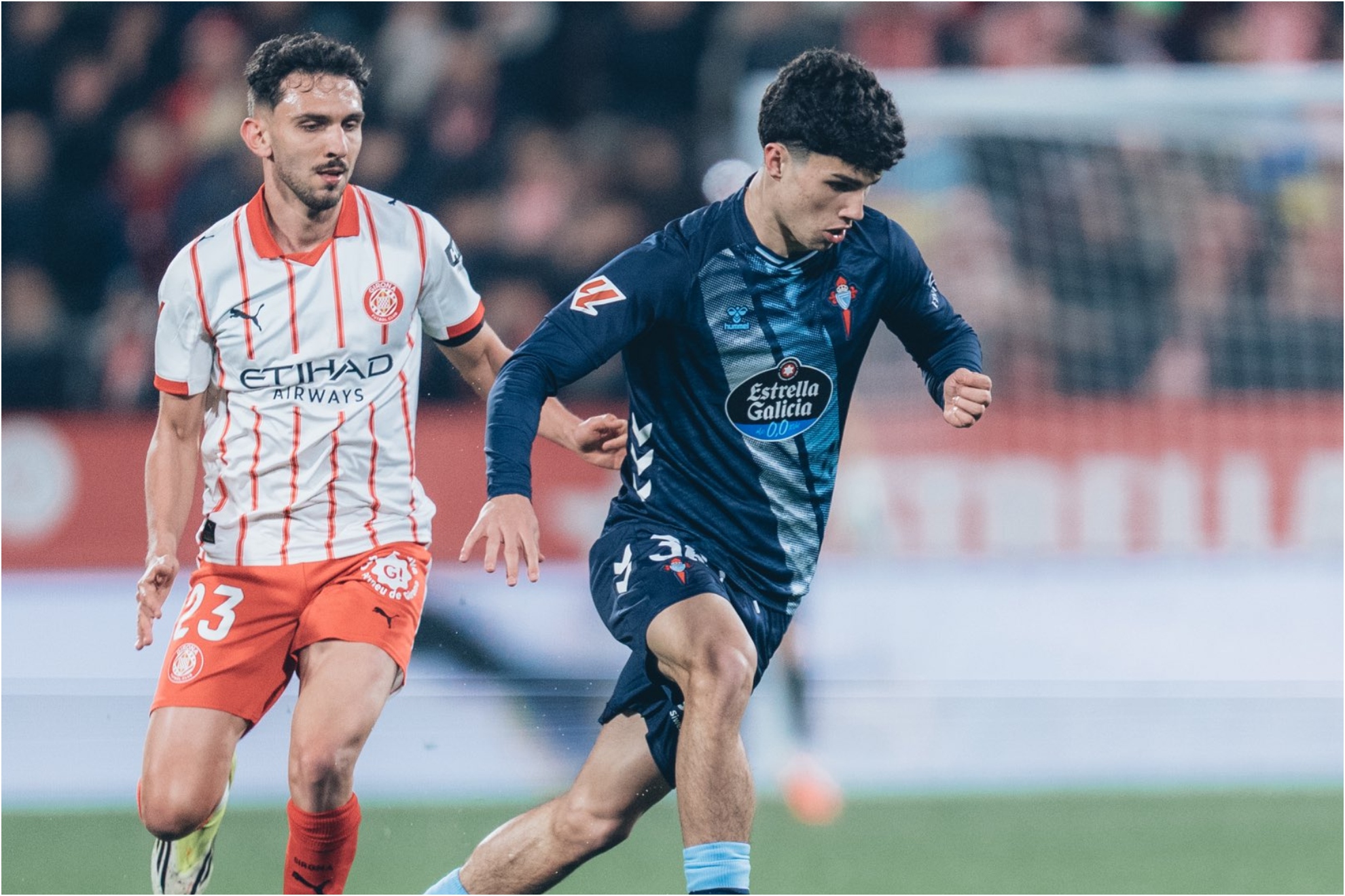 Andrés Antañón, en su debut con el primer equipo del Celta. RC CELTA
