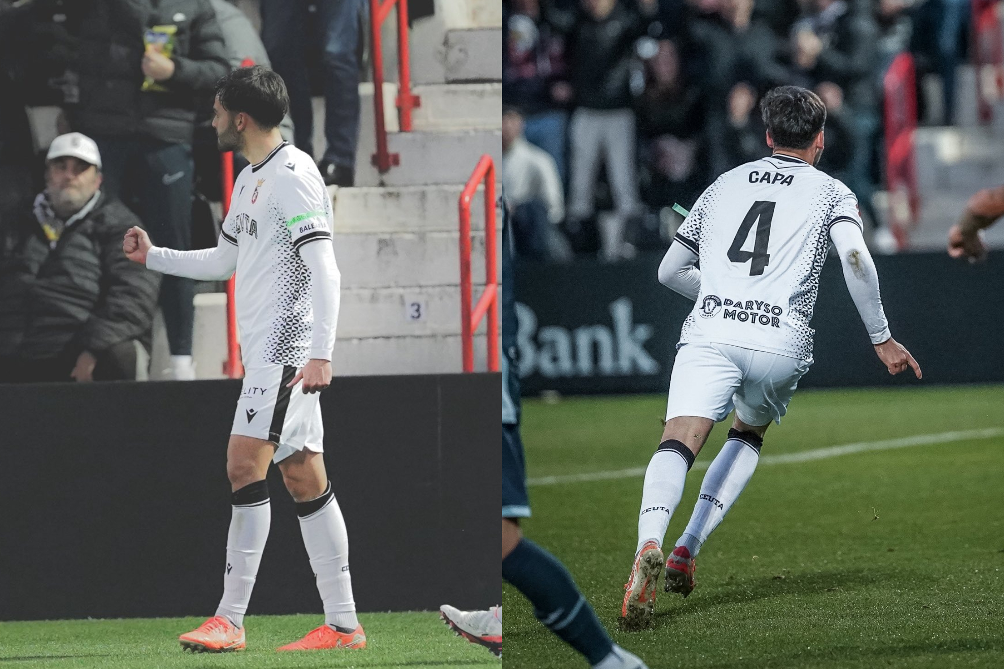Capa celebra un gol con el Ceuta. CEUTA