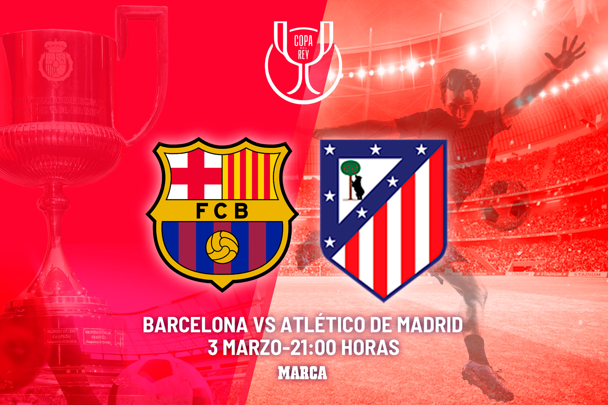 A qué hora es el Barcelona - Atlético: horario y dónde ver hoy en TV el ...