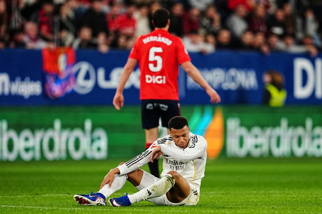Mbappé durante el partido frente a Osasuna.