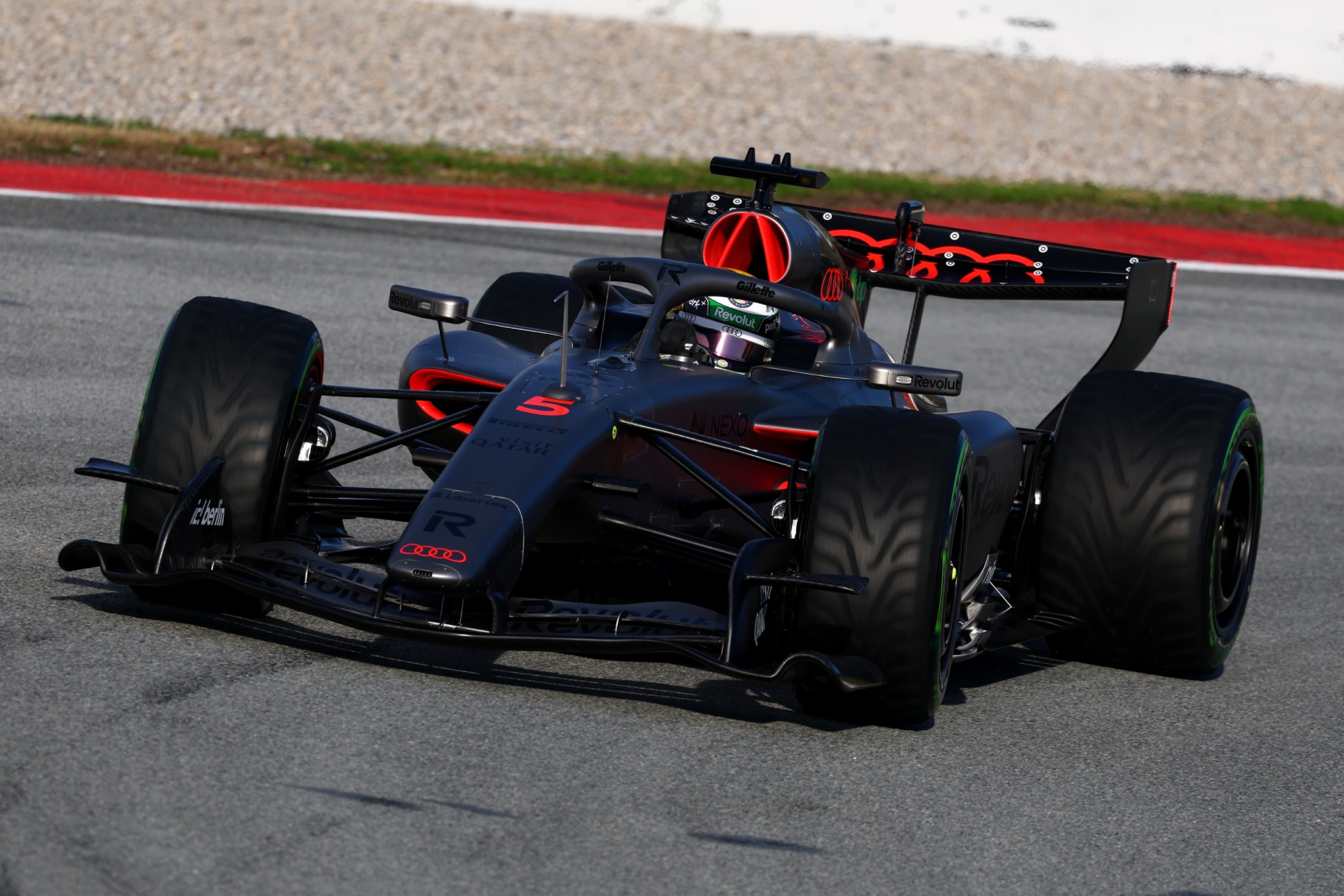 Audi durante las pruebas de Bahrein