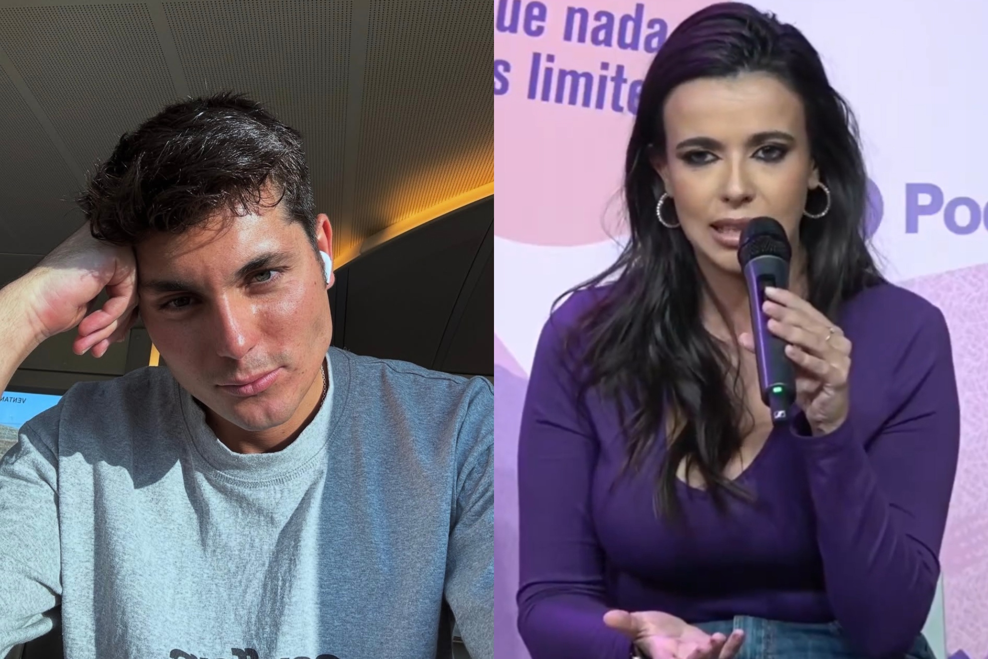Sarah Santaolalla aparece con cabestrillo tras el incidente con Vito Quiles:  "Terrorismo fascista"