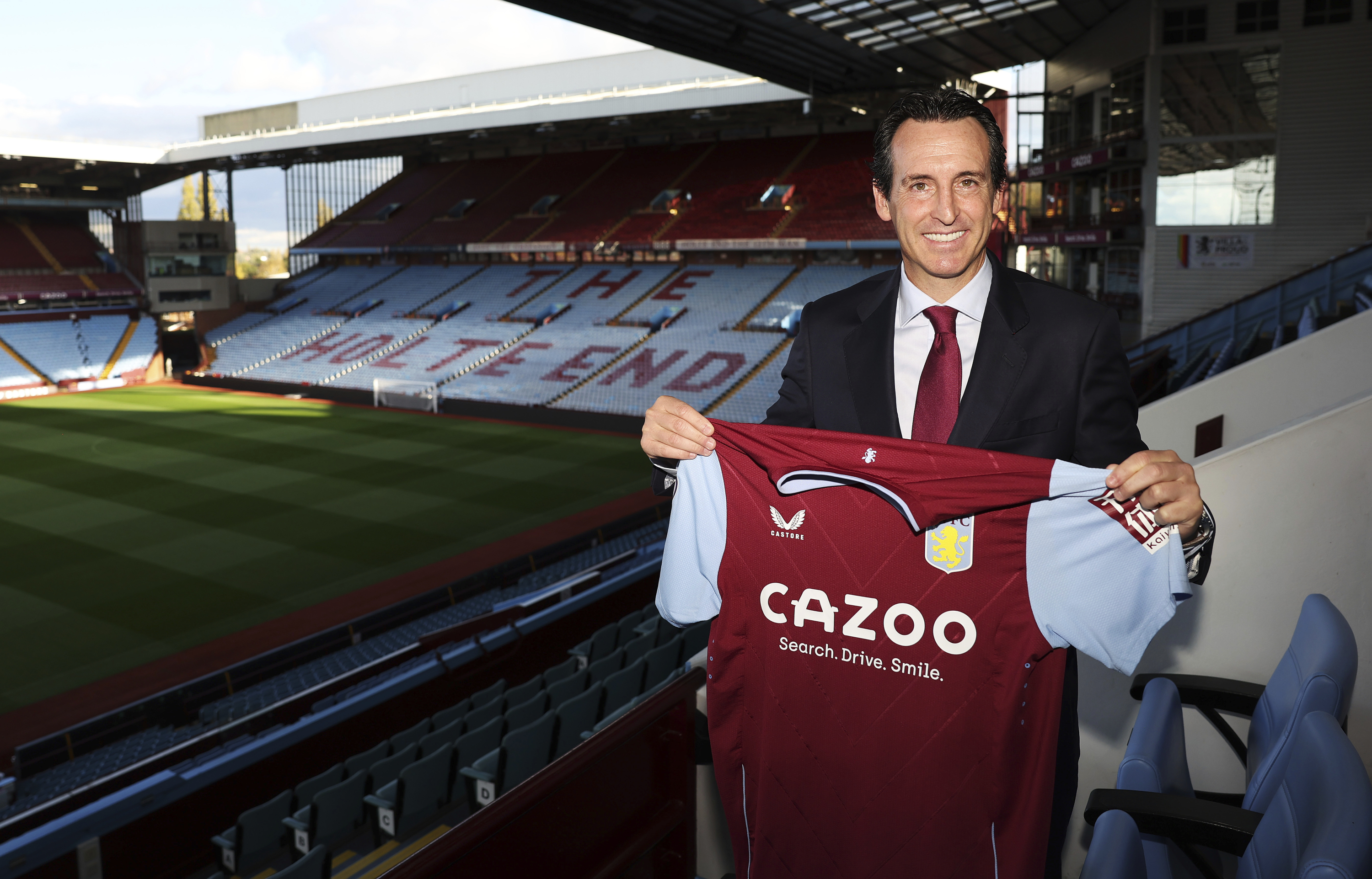 Unai Emery, presentado por el Aston Villa en 2022.