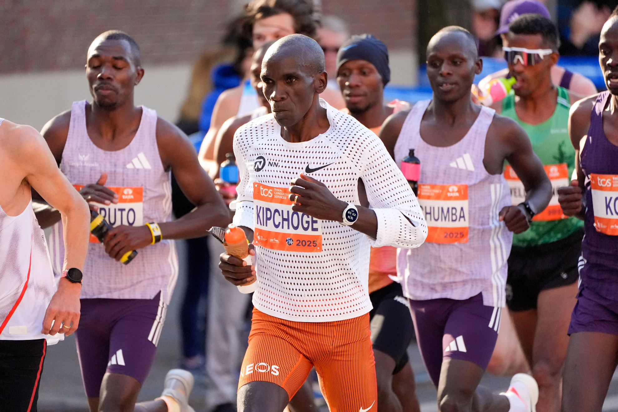 Eliud Kipchoge durante el último Maratón de Nueva York.