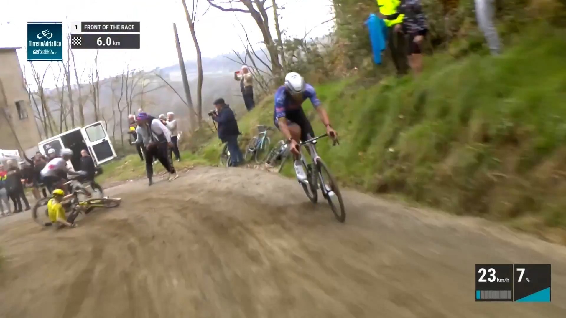 Van der Poel en San Gimignano