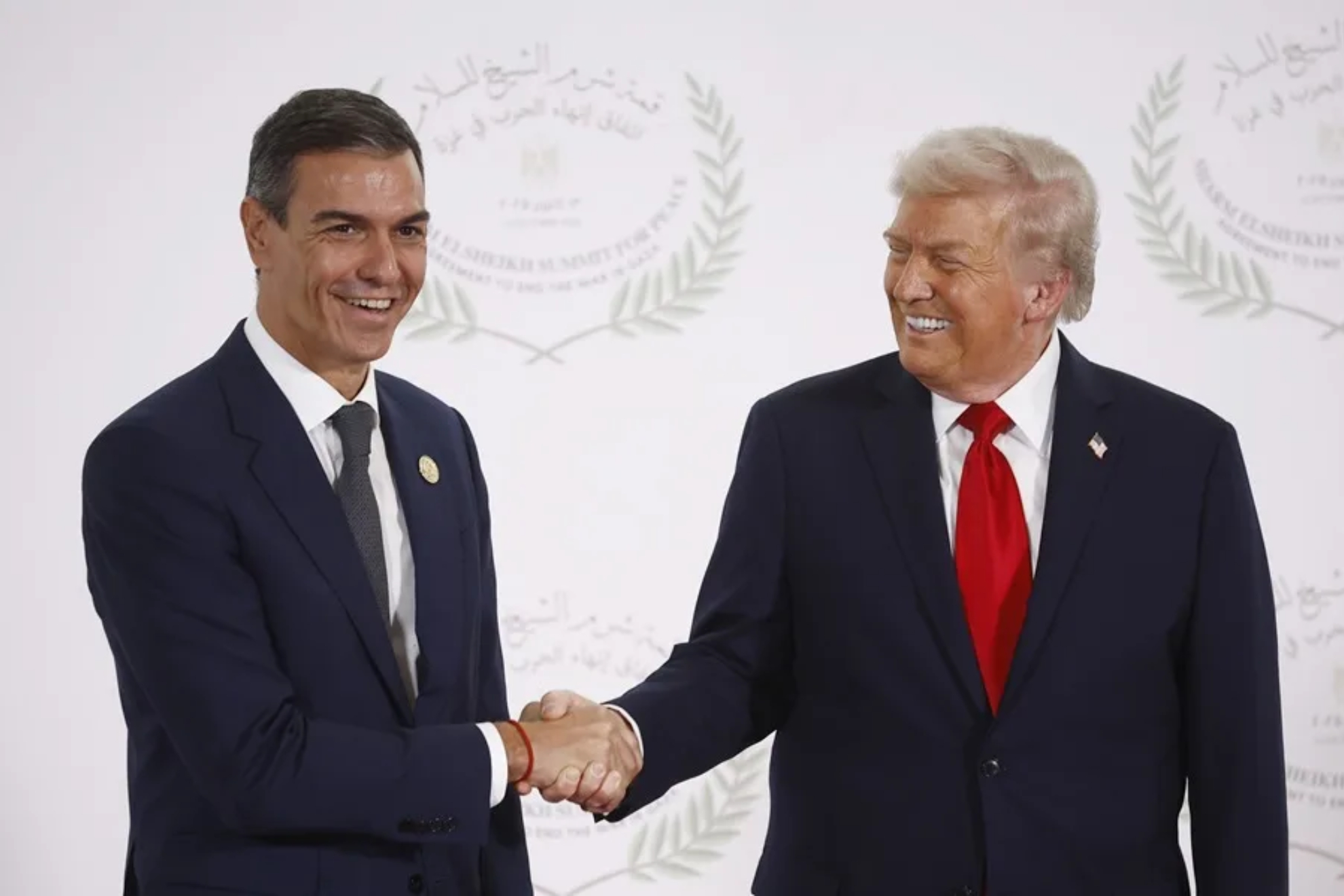 Pedro Sánchez y Trump