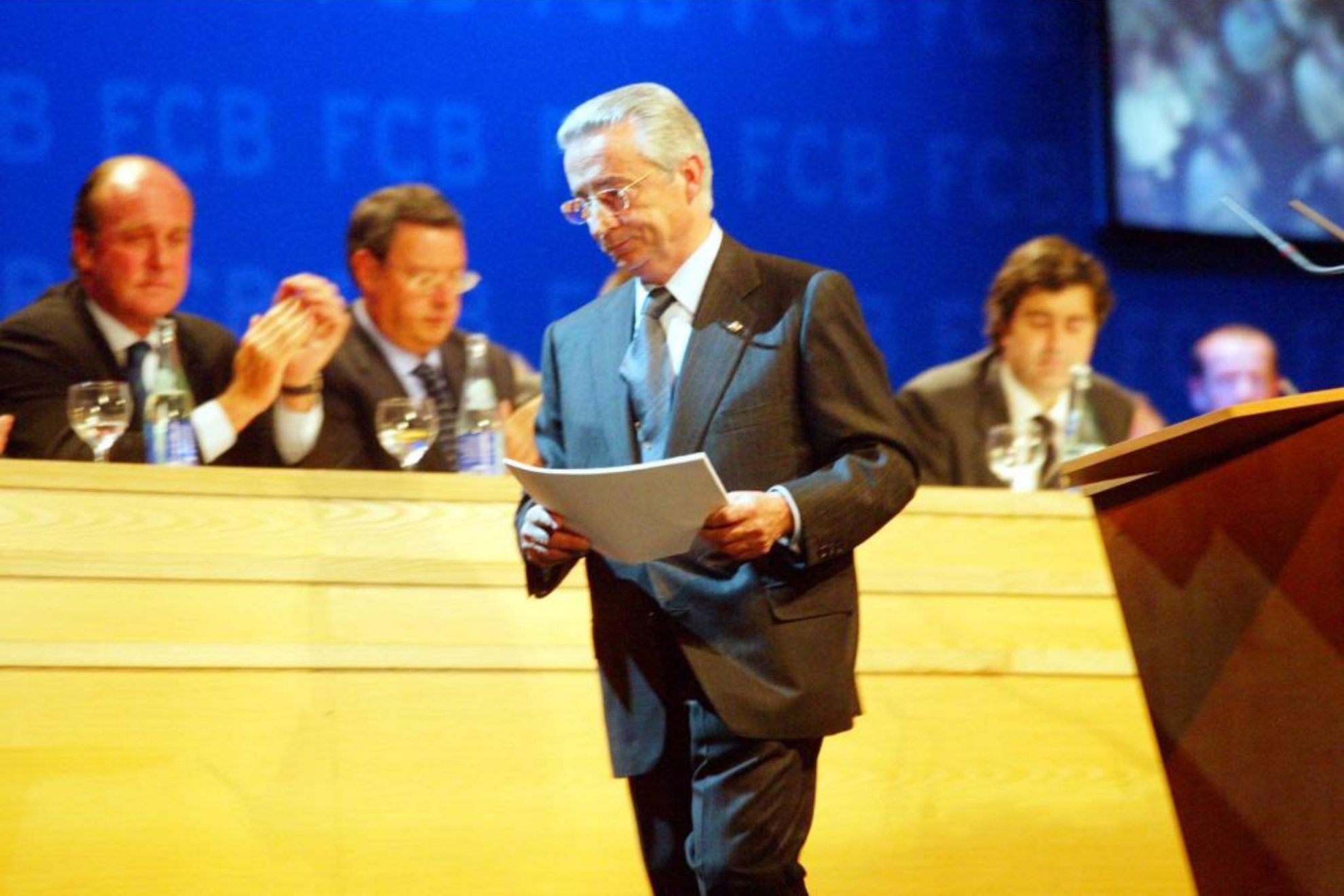 Enric Reyna, en una Amsablea.