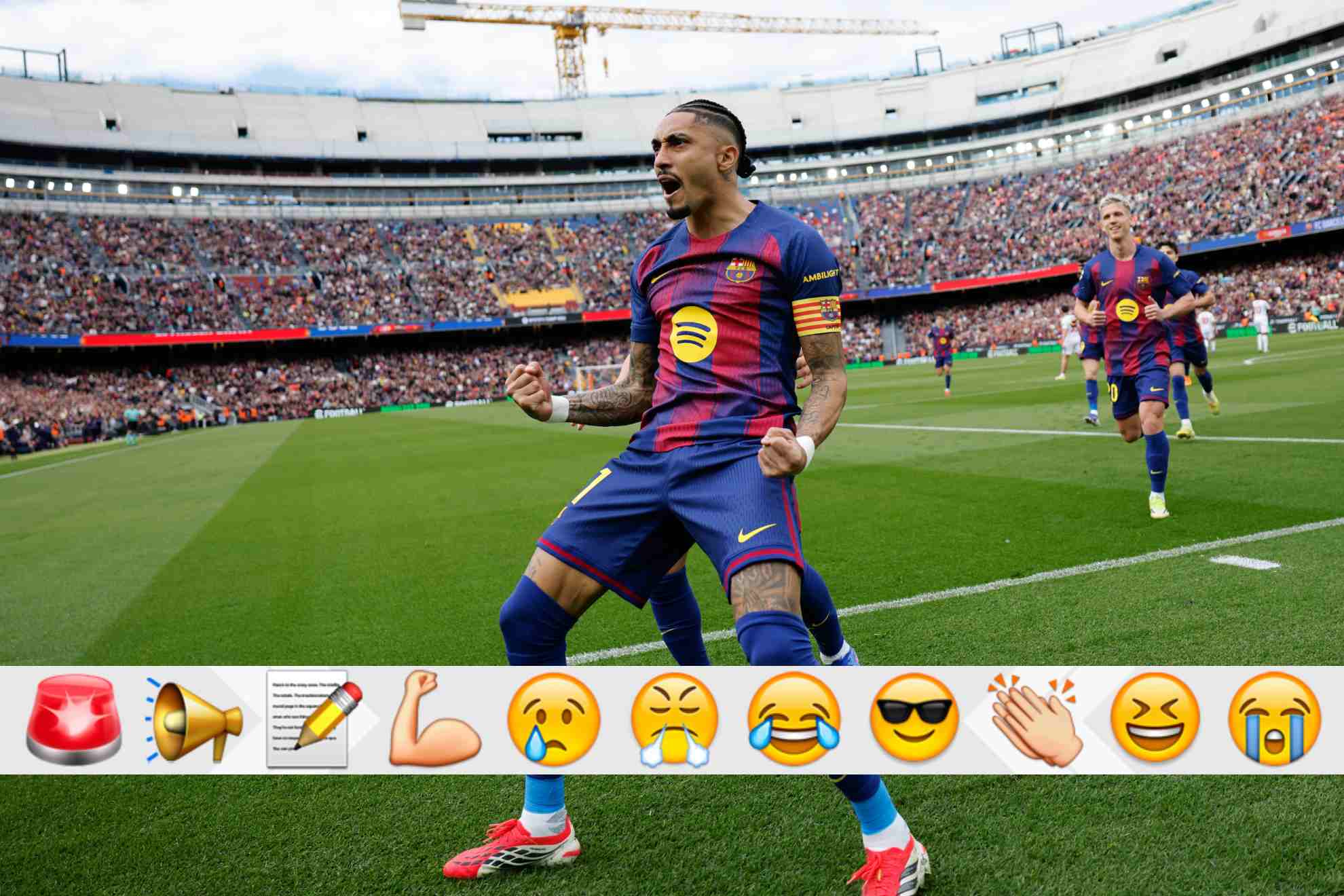 Raphinha celebra un gol