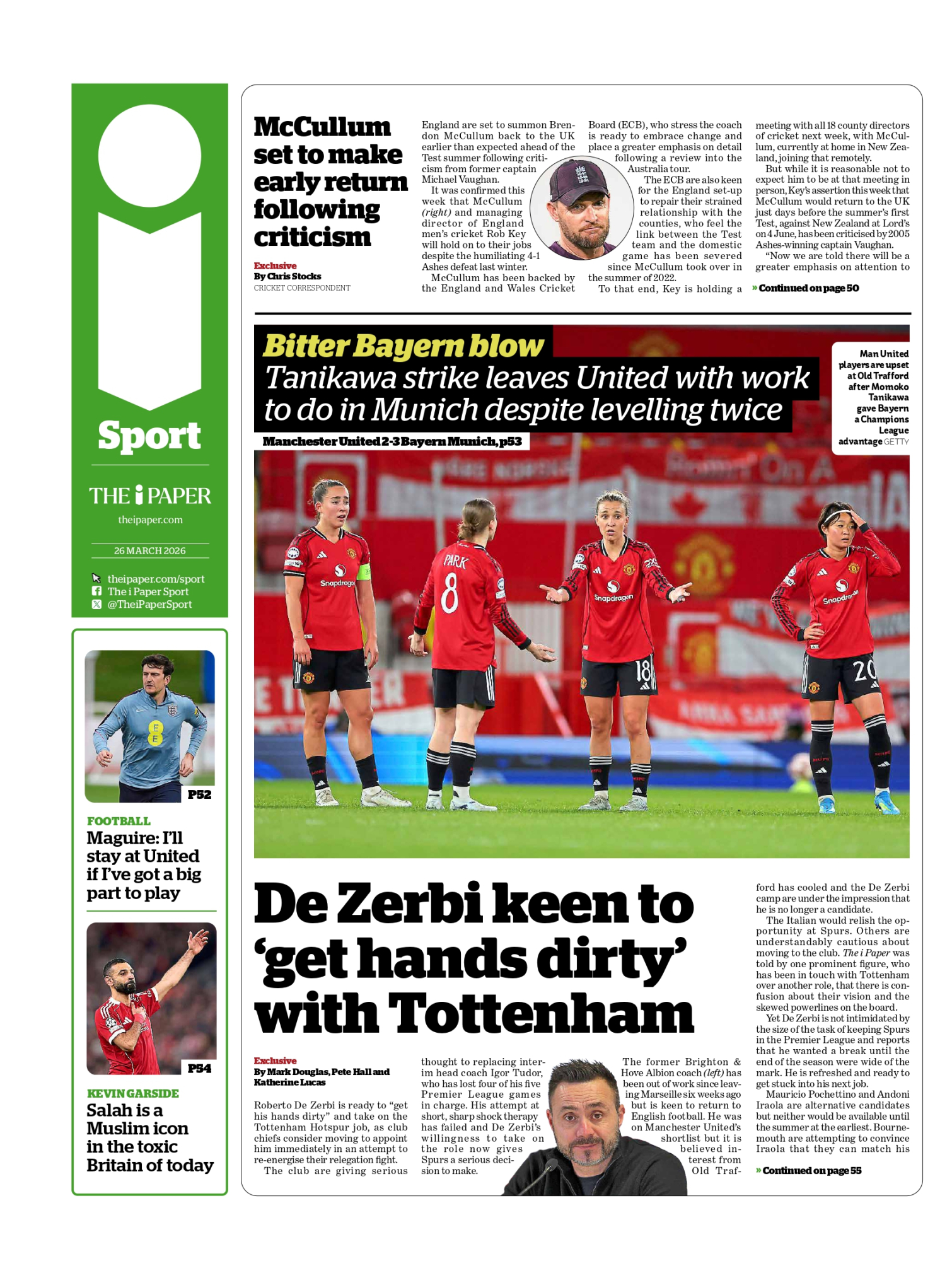 Las portadas del día