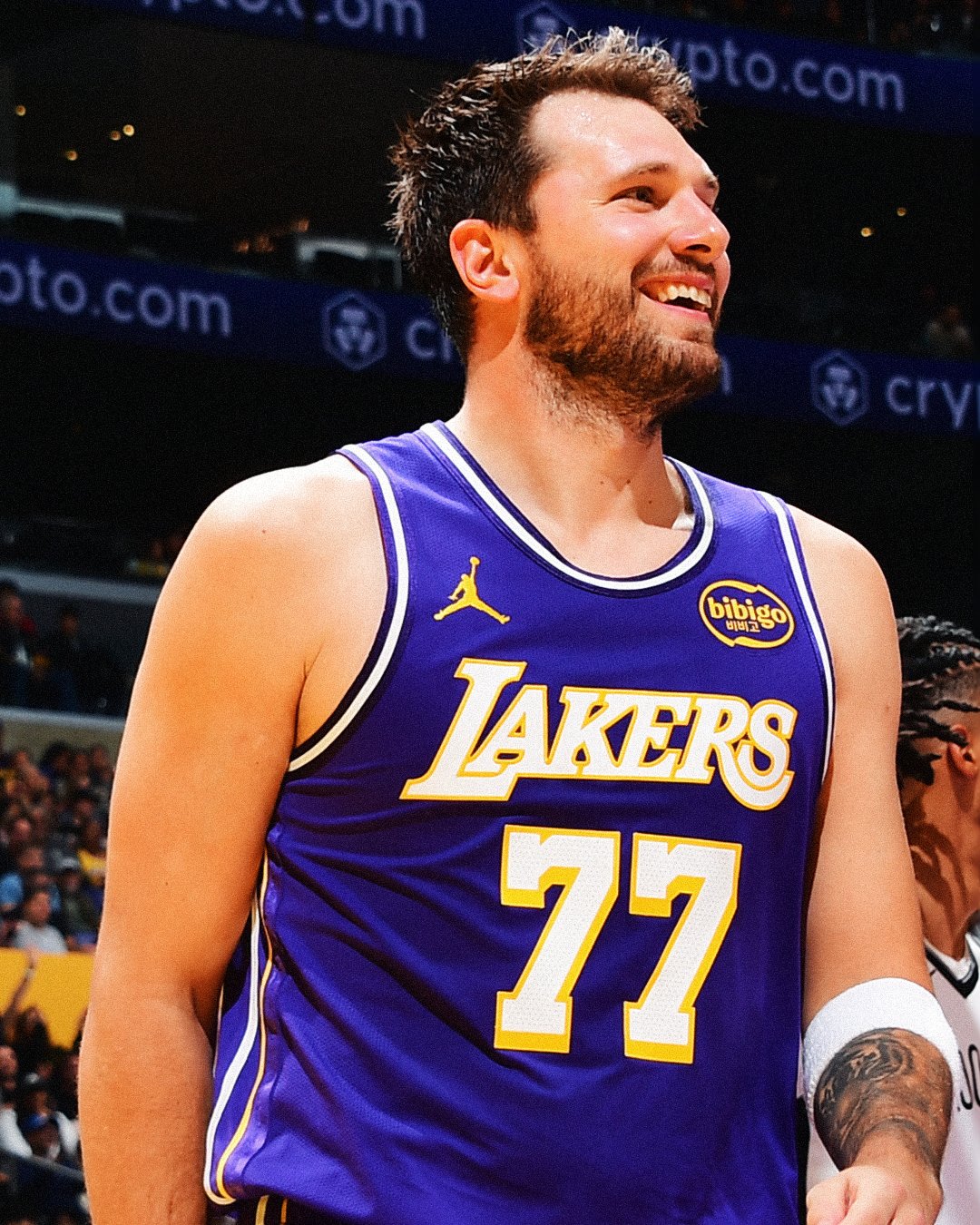 Luka Doncic, tras la exhibición de anoche.