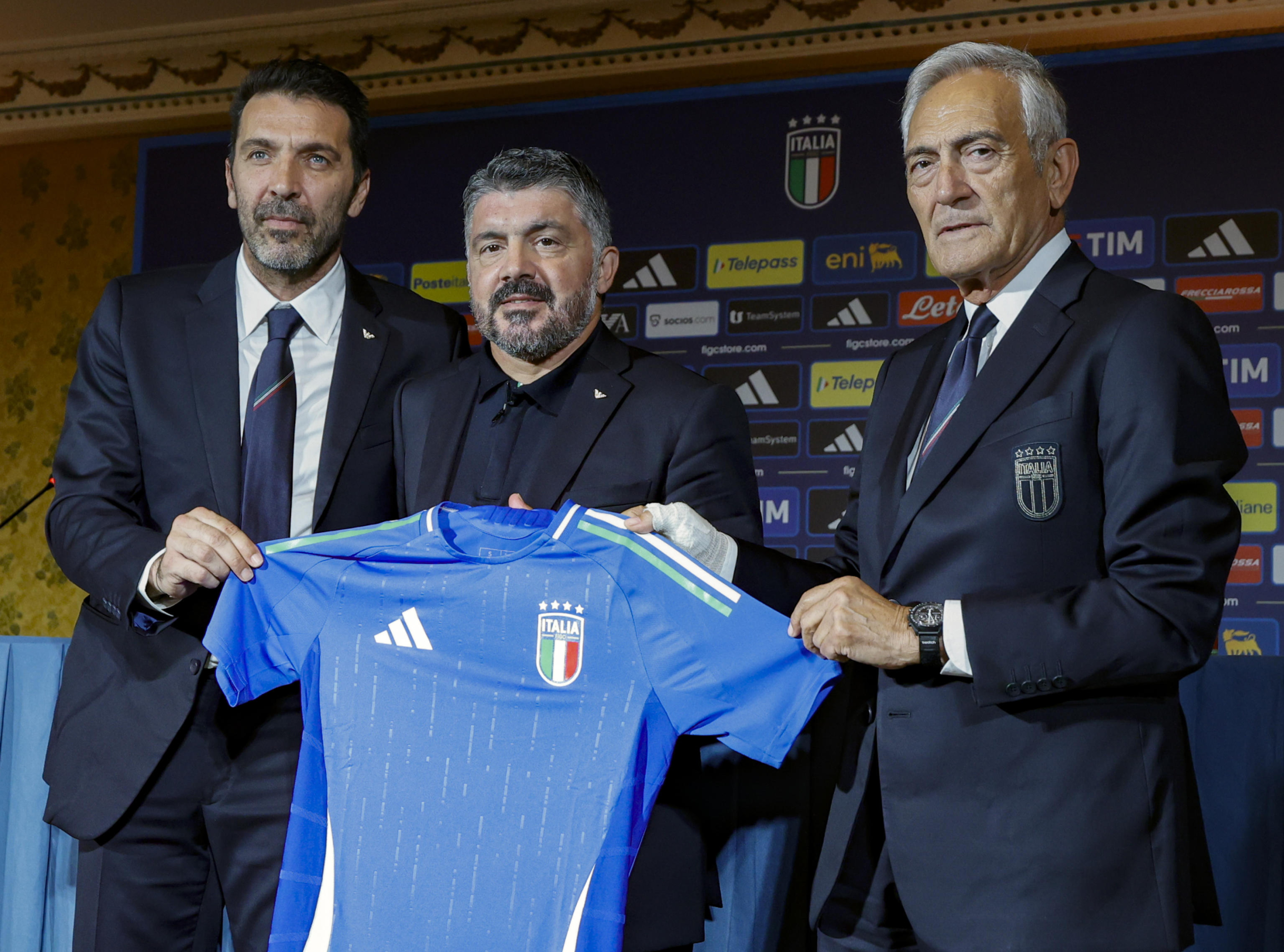 Genaro Gattuso en su presentación como nuevo seleccionador de la Azzurra