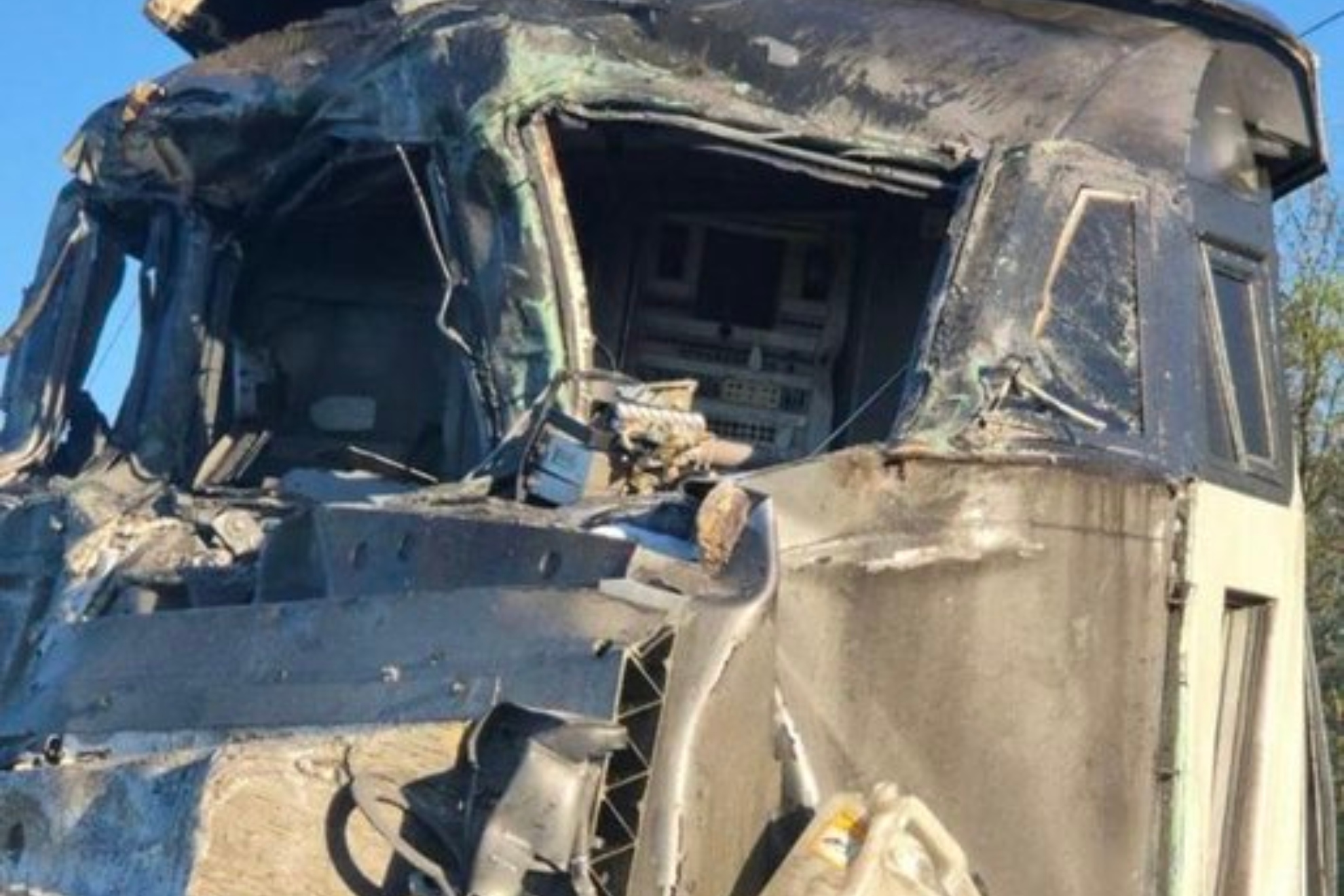 El tren francés de alta velocidad siniestrado.