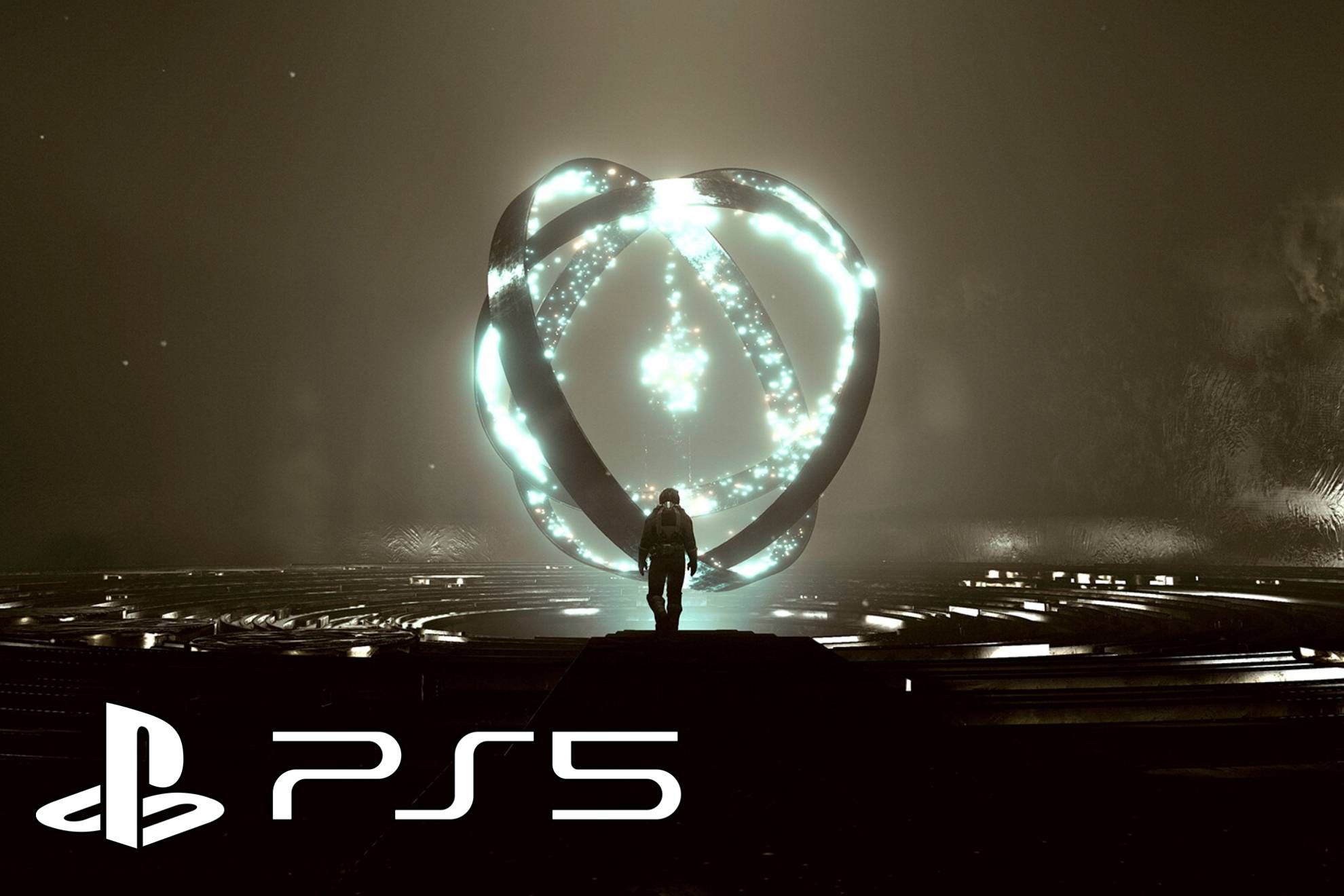 Imagen de Starfield junto al logo de PS5.