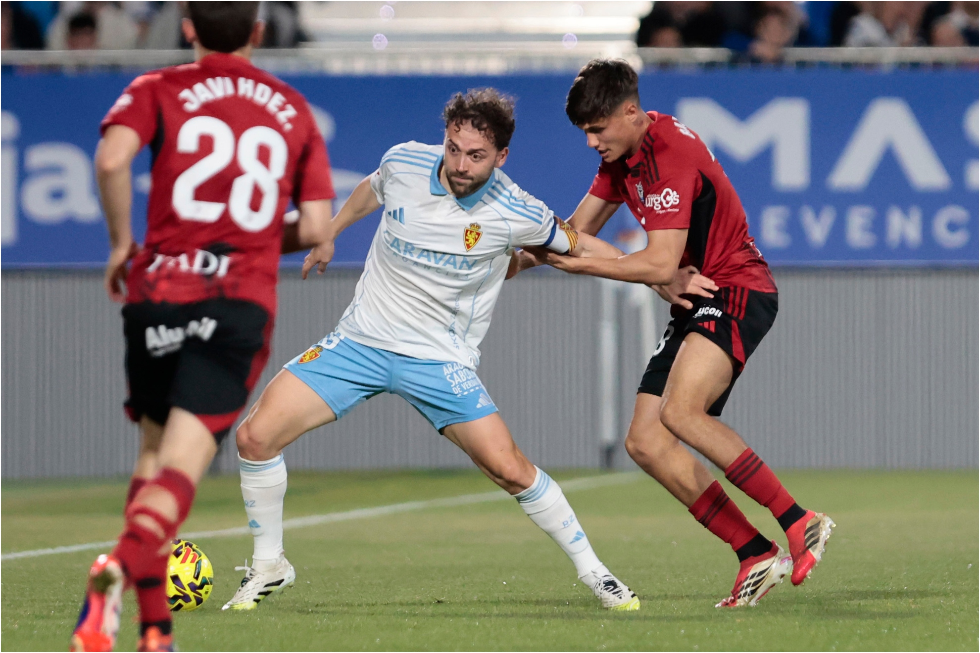Keidi Bare, en el partido contra el Mirandés