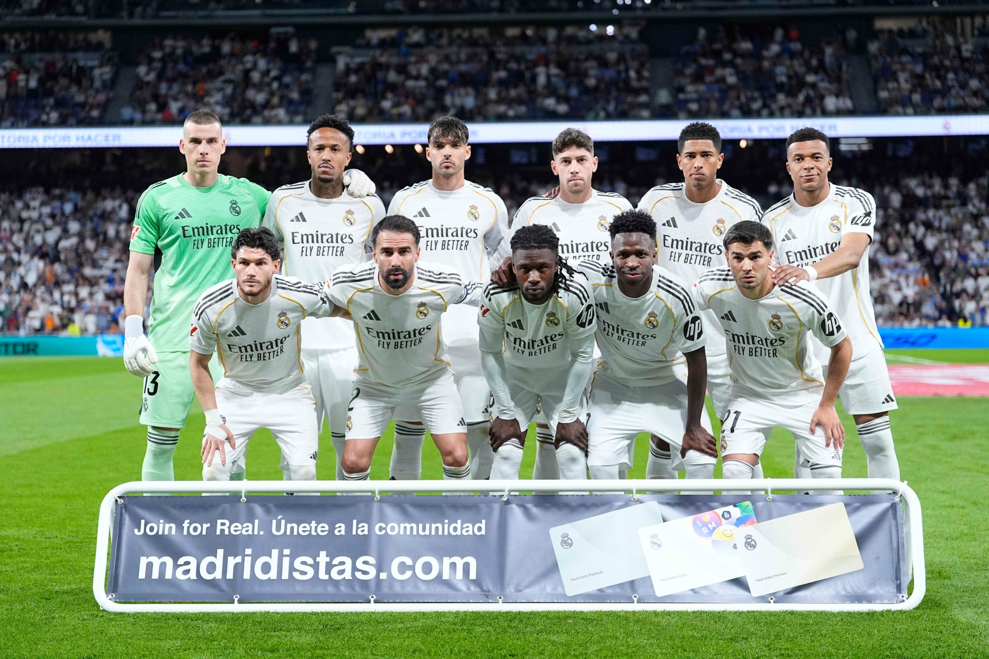 Once del Madrid ante el Girona.