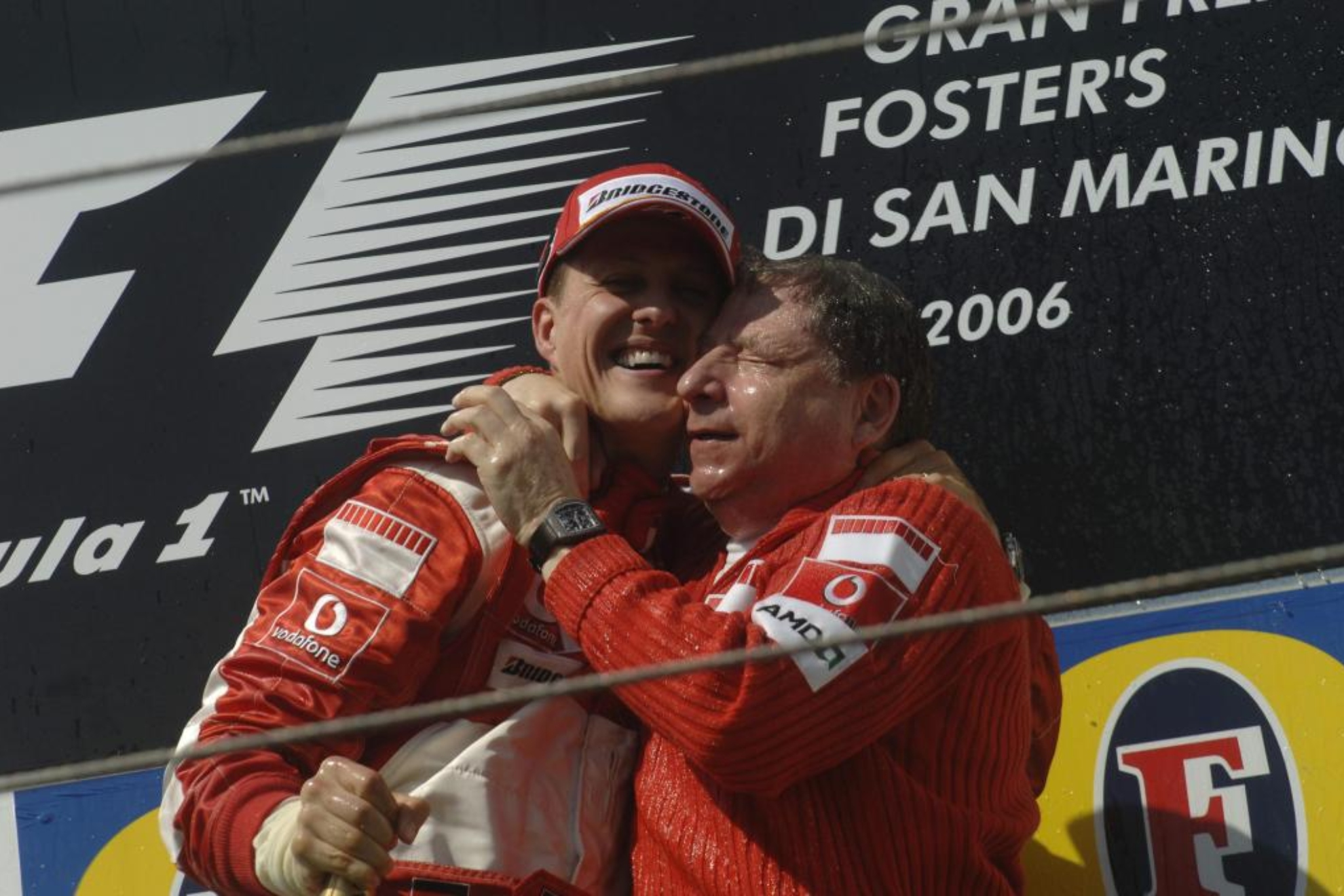 Michael Schumacher, con Jean Todt, en 2006.
