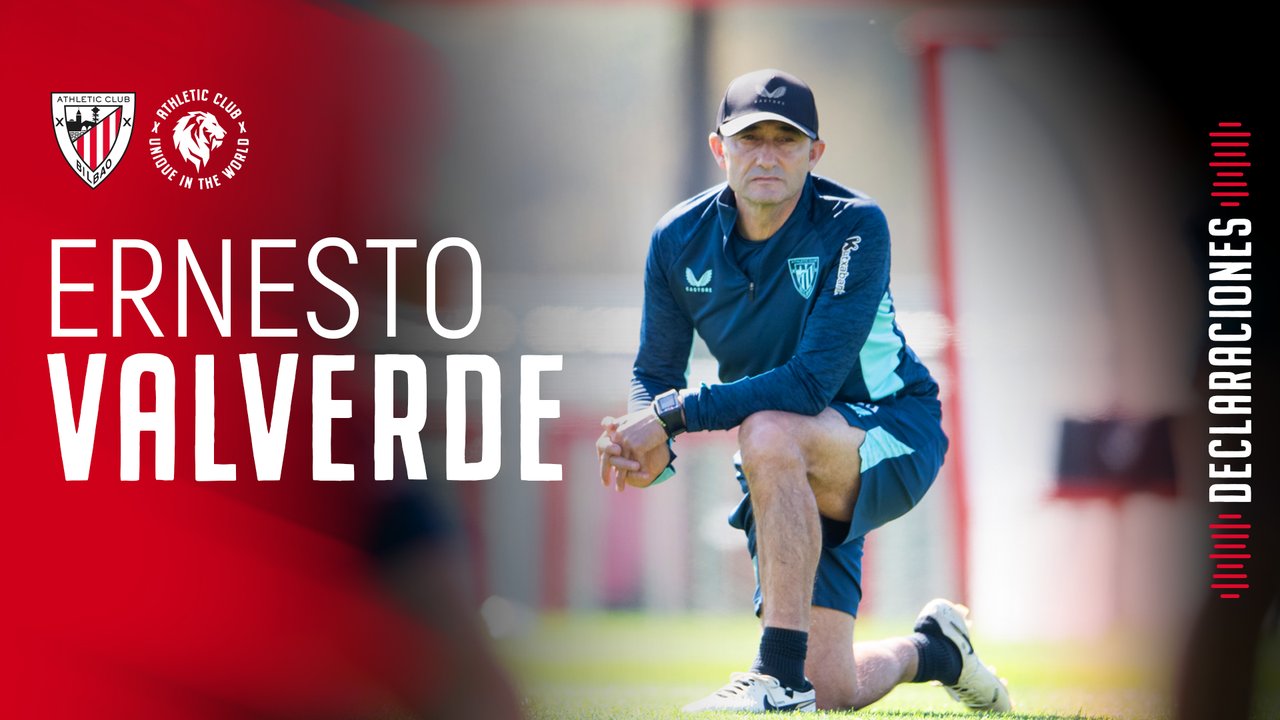 Imagen de promoción de las declaraciones de Valverde en la web del club.