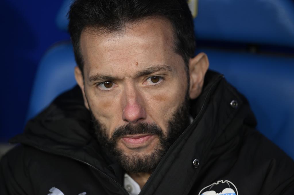 El entrenador del Valencia, Carlos Corberán.