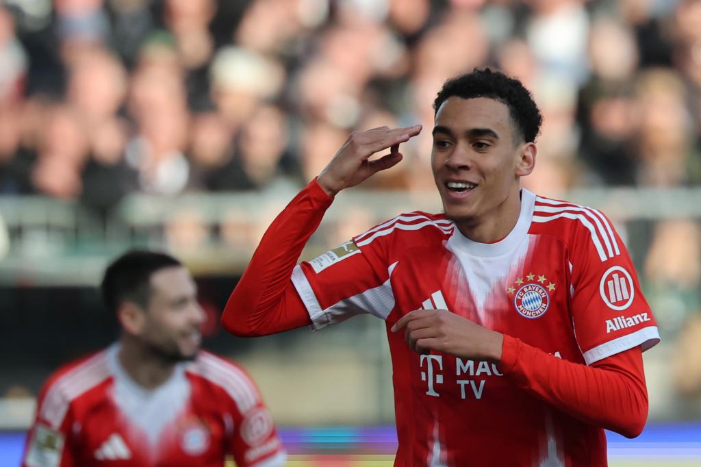 Musiala celebra el gol ante el St. Pauli