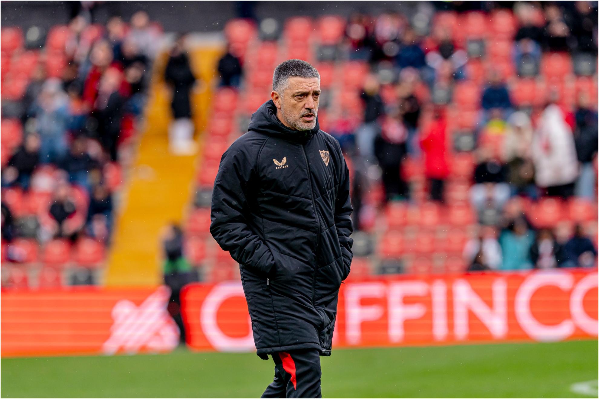 García Pimienta, en su etapa como técnico del Sevilla.