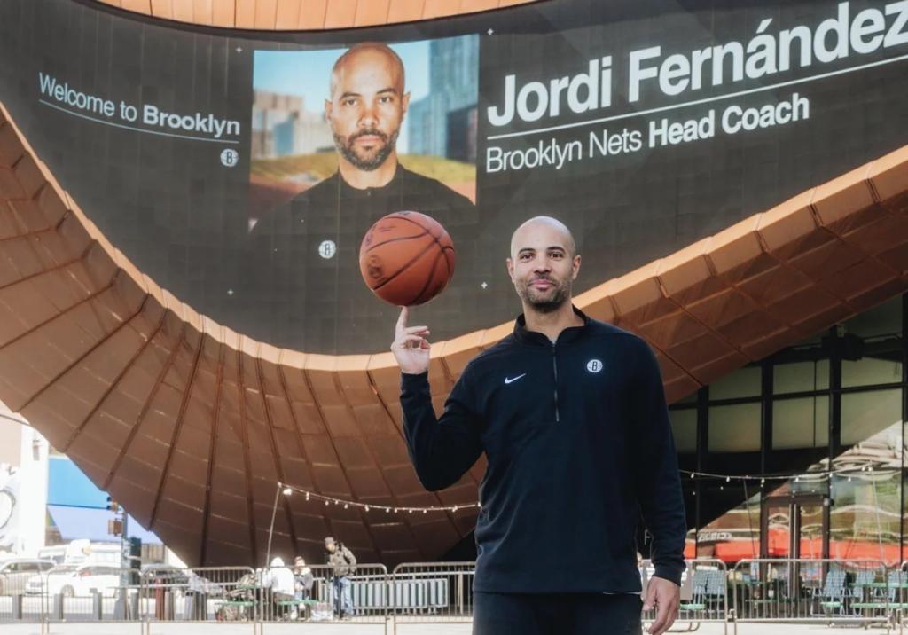 Jordi Fernández, en su presentación como entrenador de los Nets.