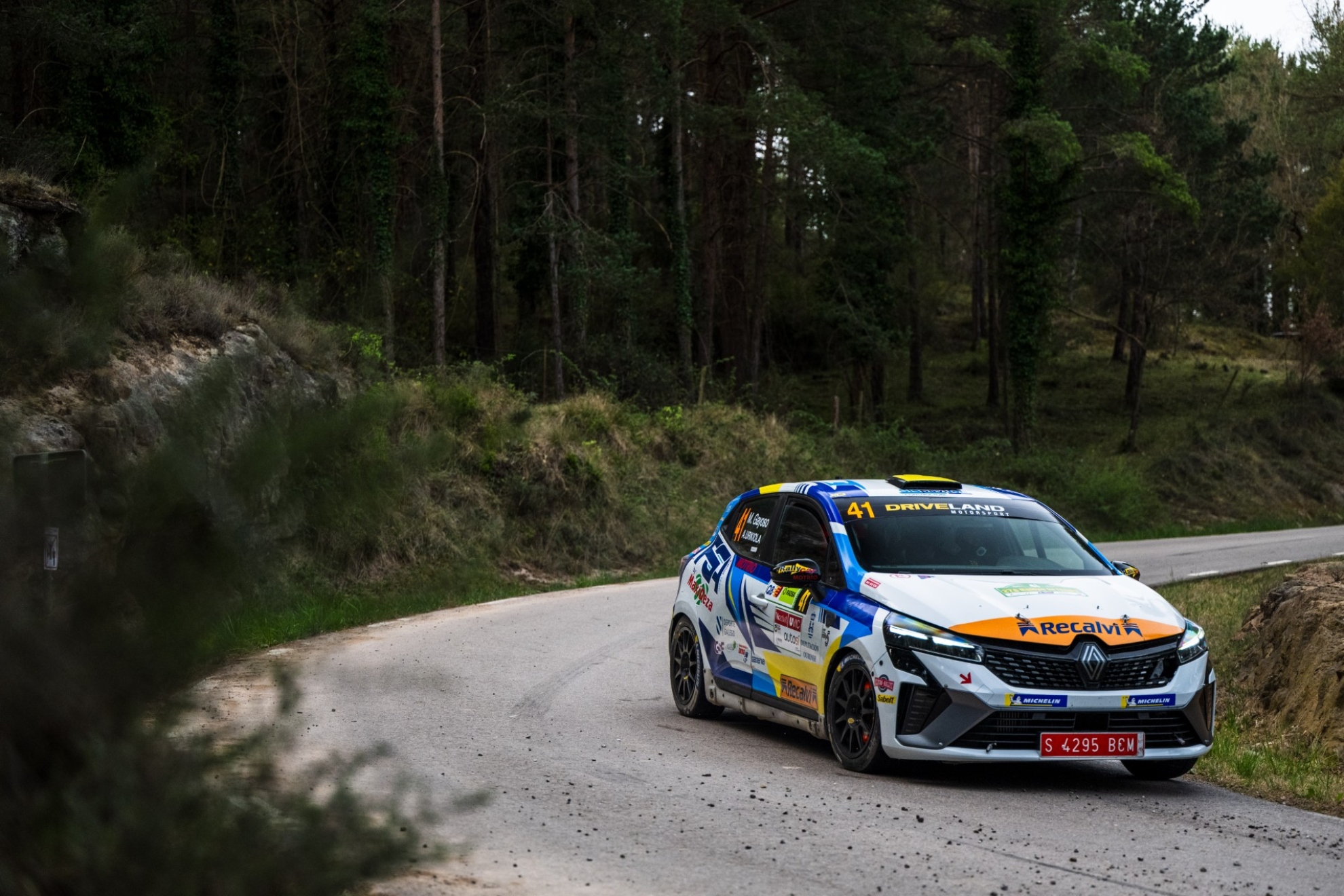 Miguel Gayoso, en el Rally La Llana.
